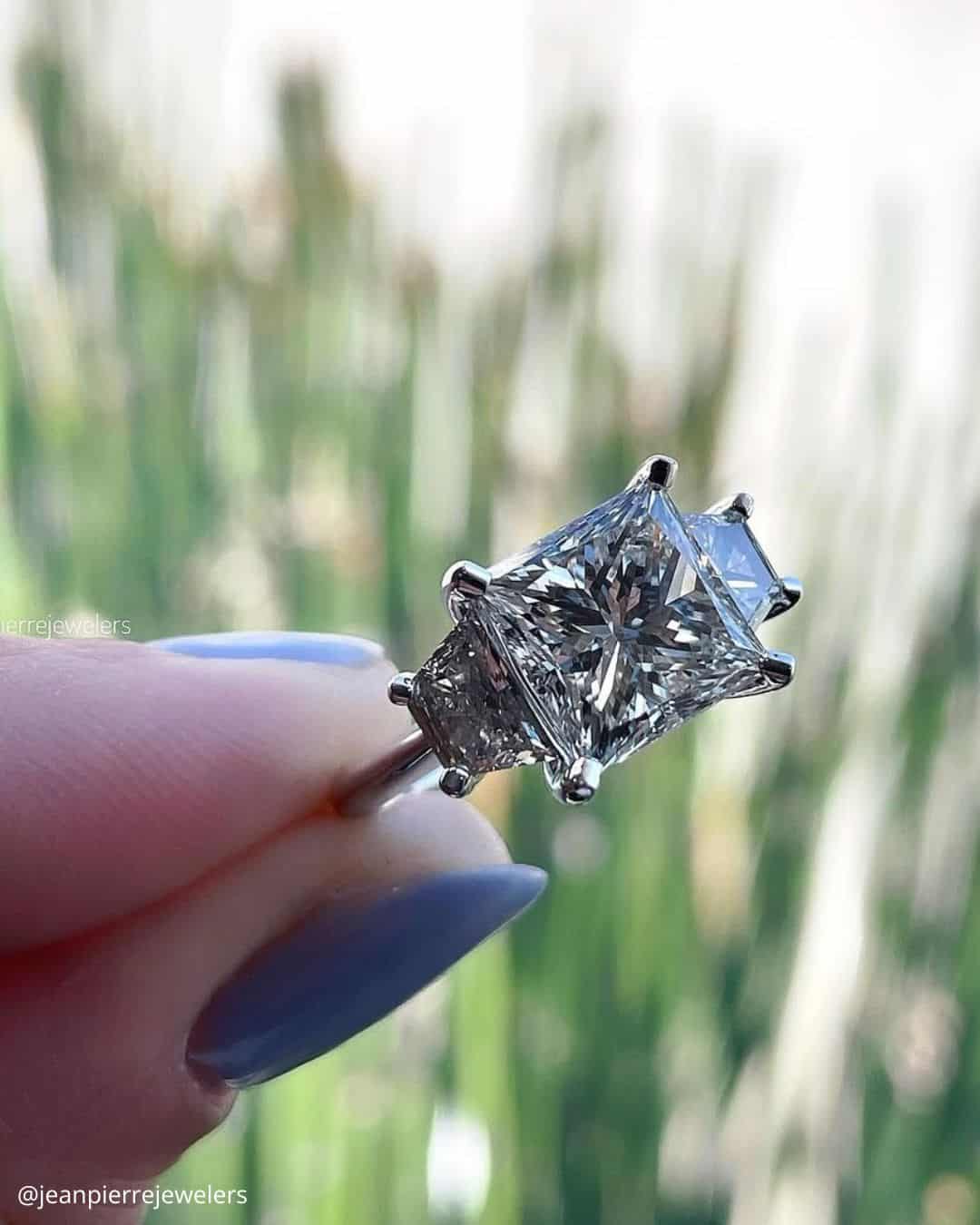 Stone White Gold Engagement Rings