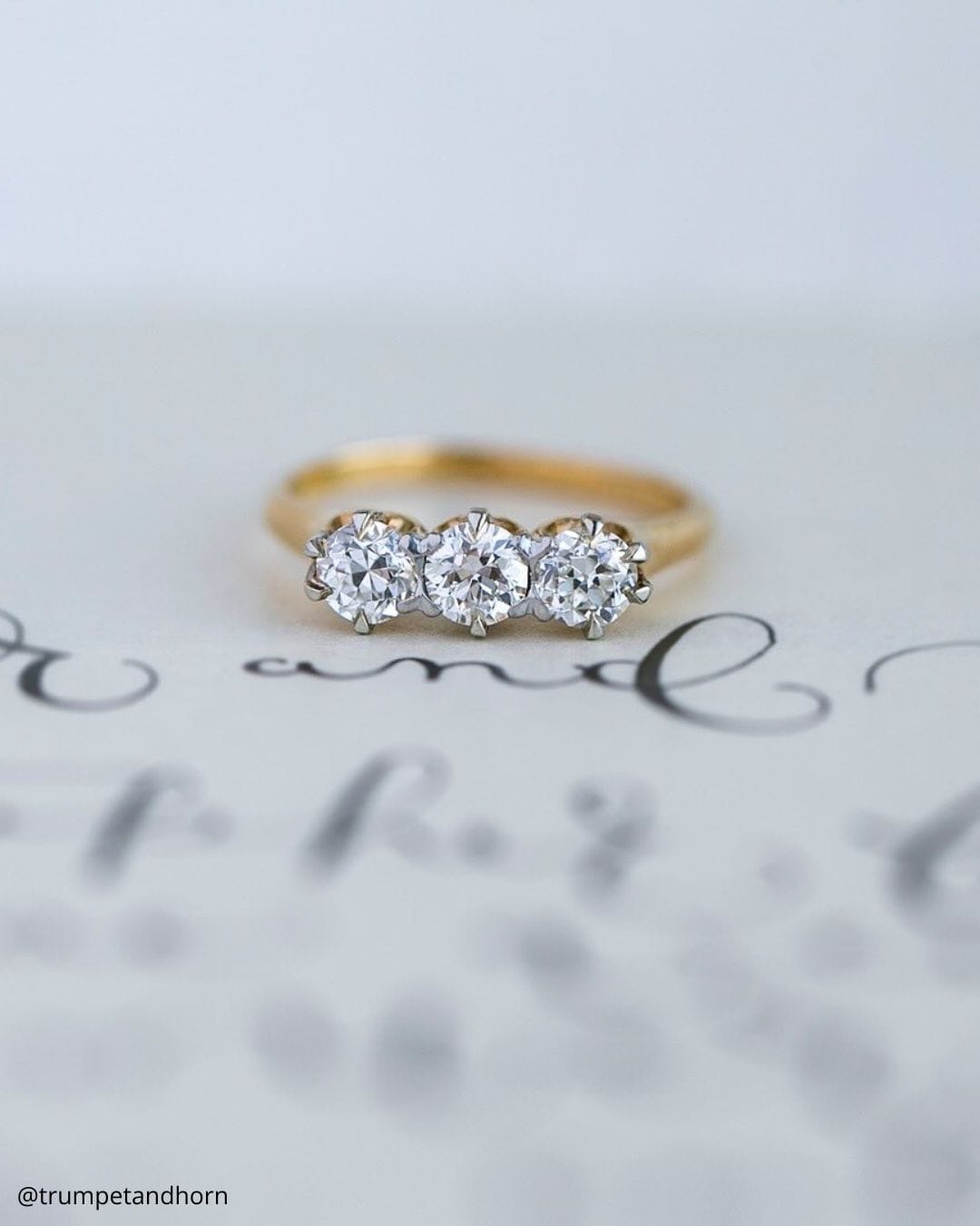 Stone Yellow Gold Engagement Rings