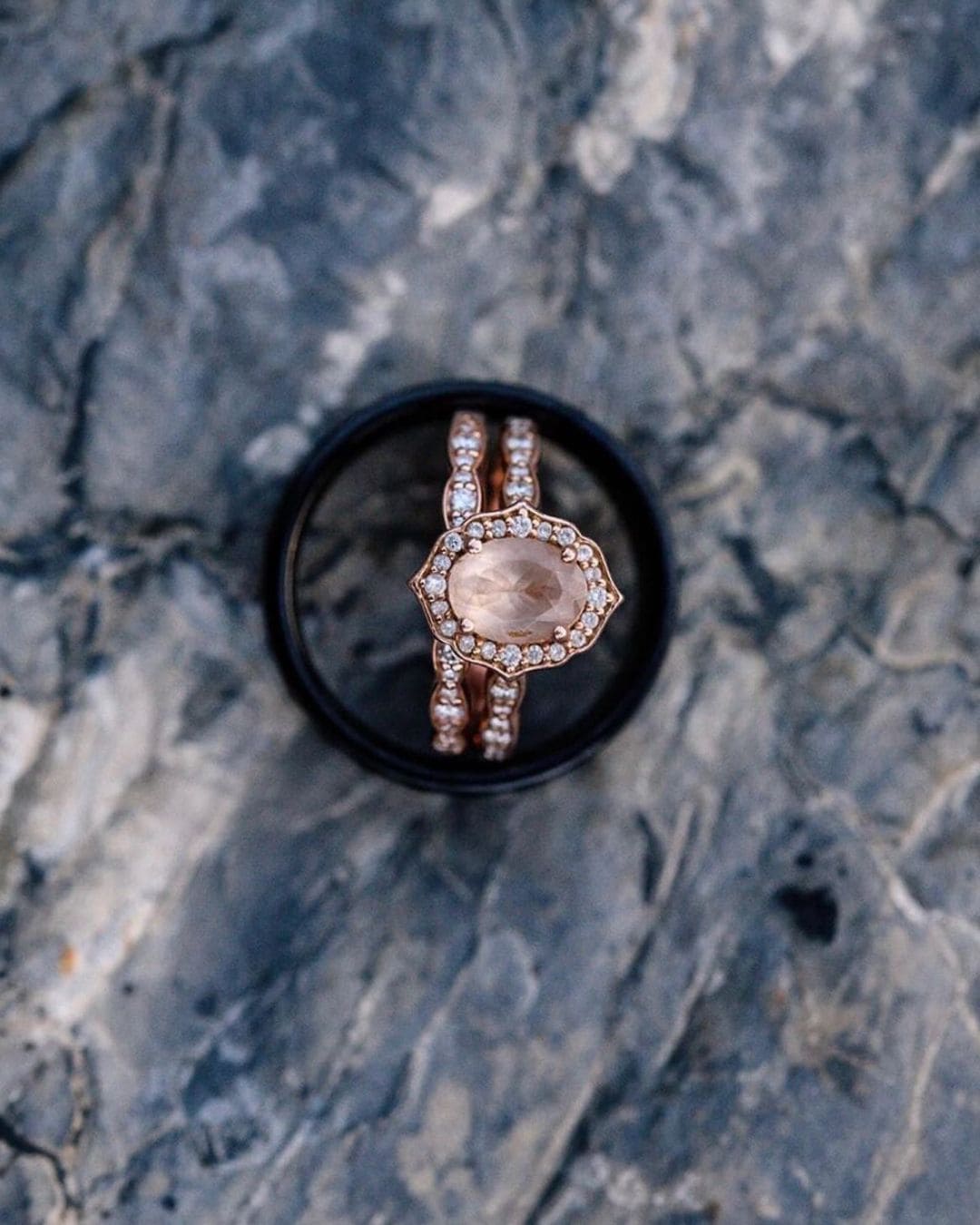 Oval-Cut Wedding Rings