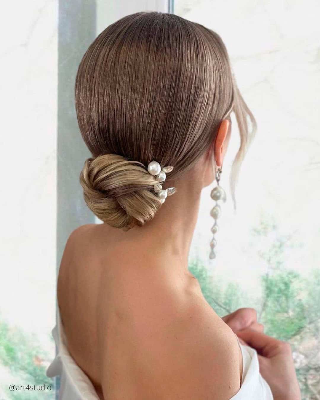 Swept Back Hair