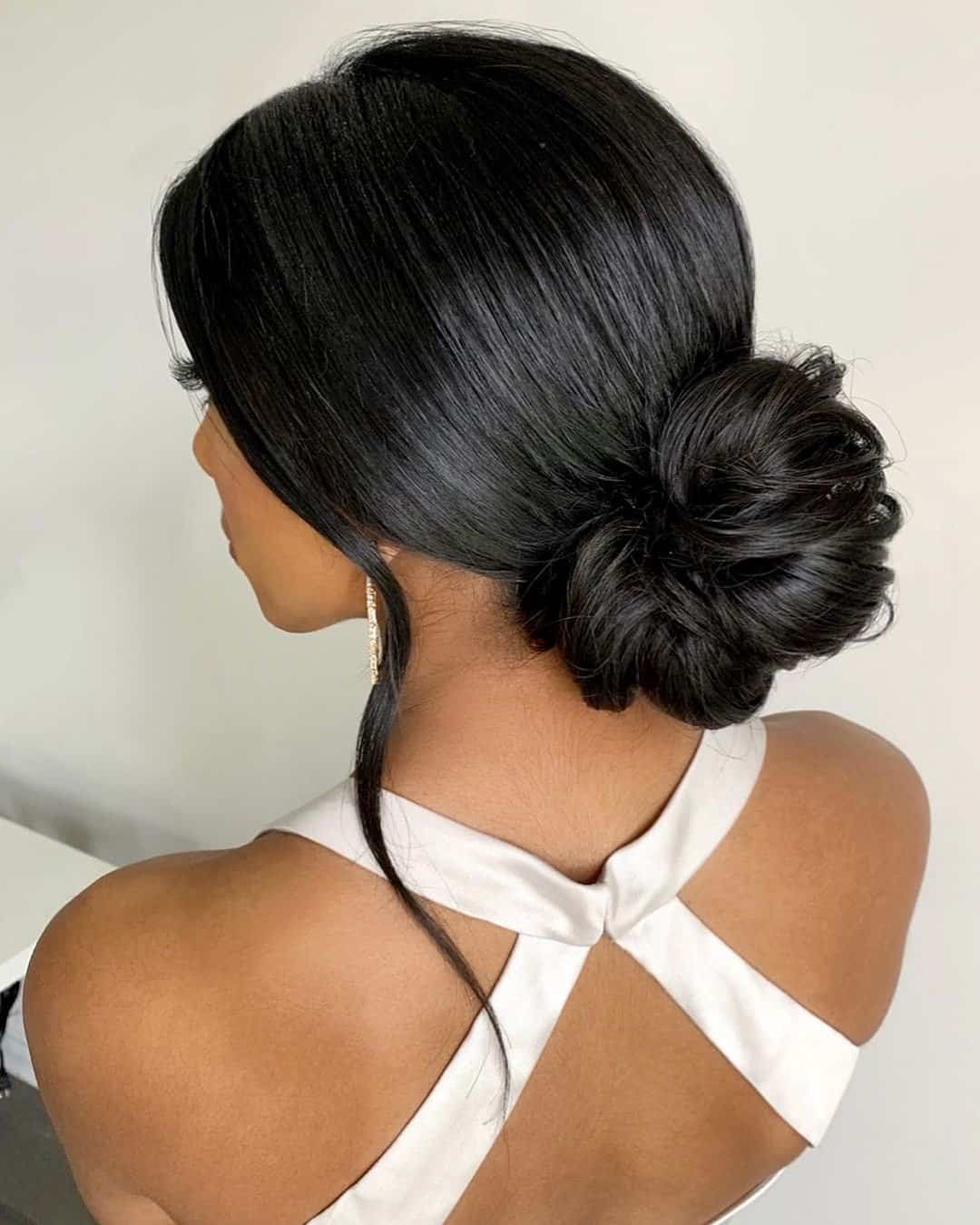 Low Bun Hairstyles For Black Hair