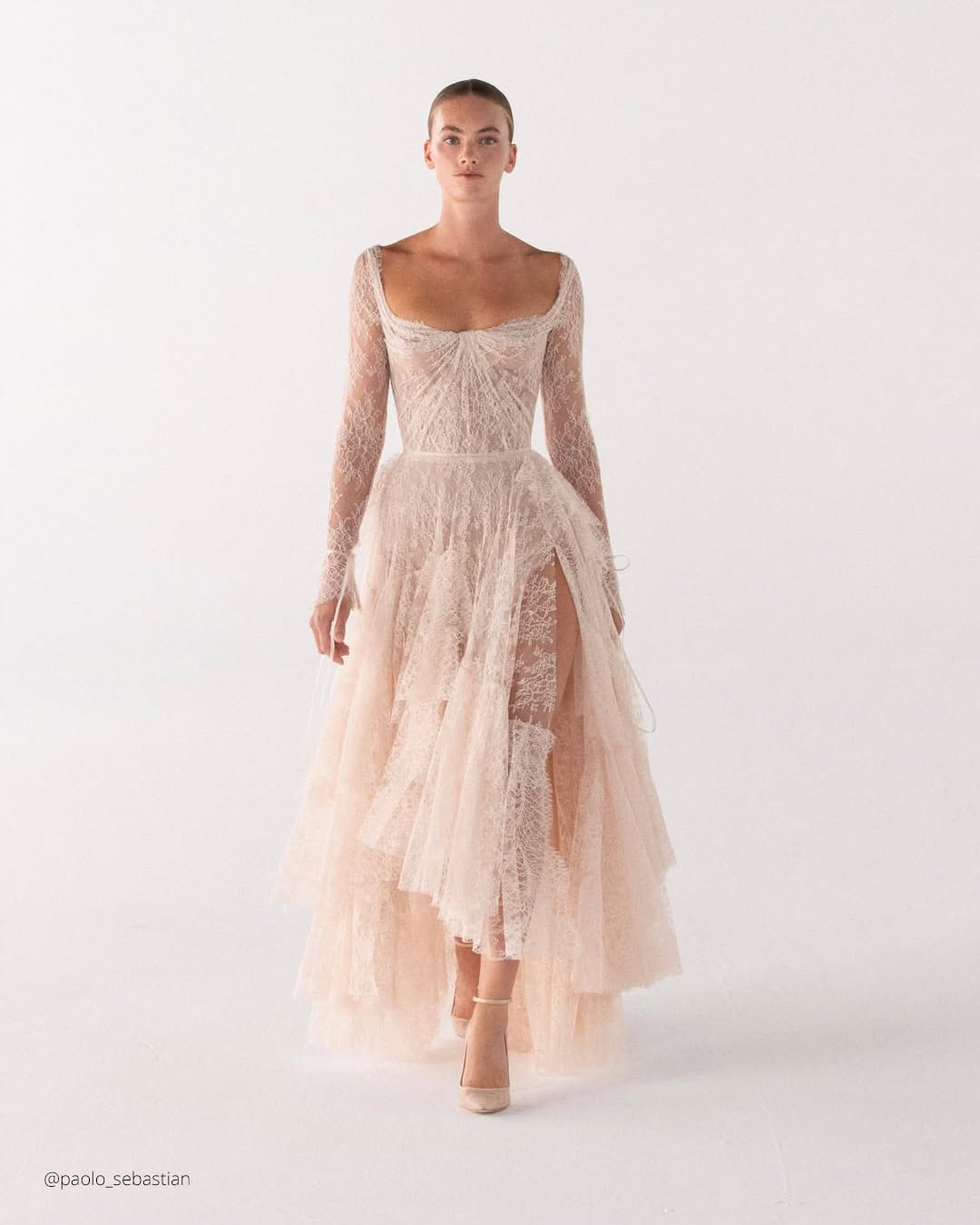 High Low Wedding Dresses With Sleeves