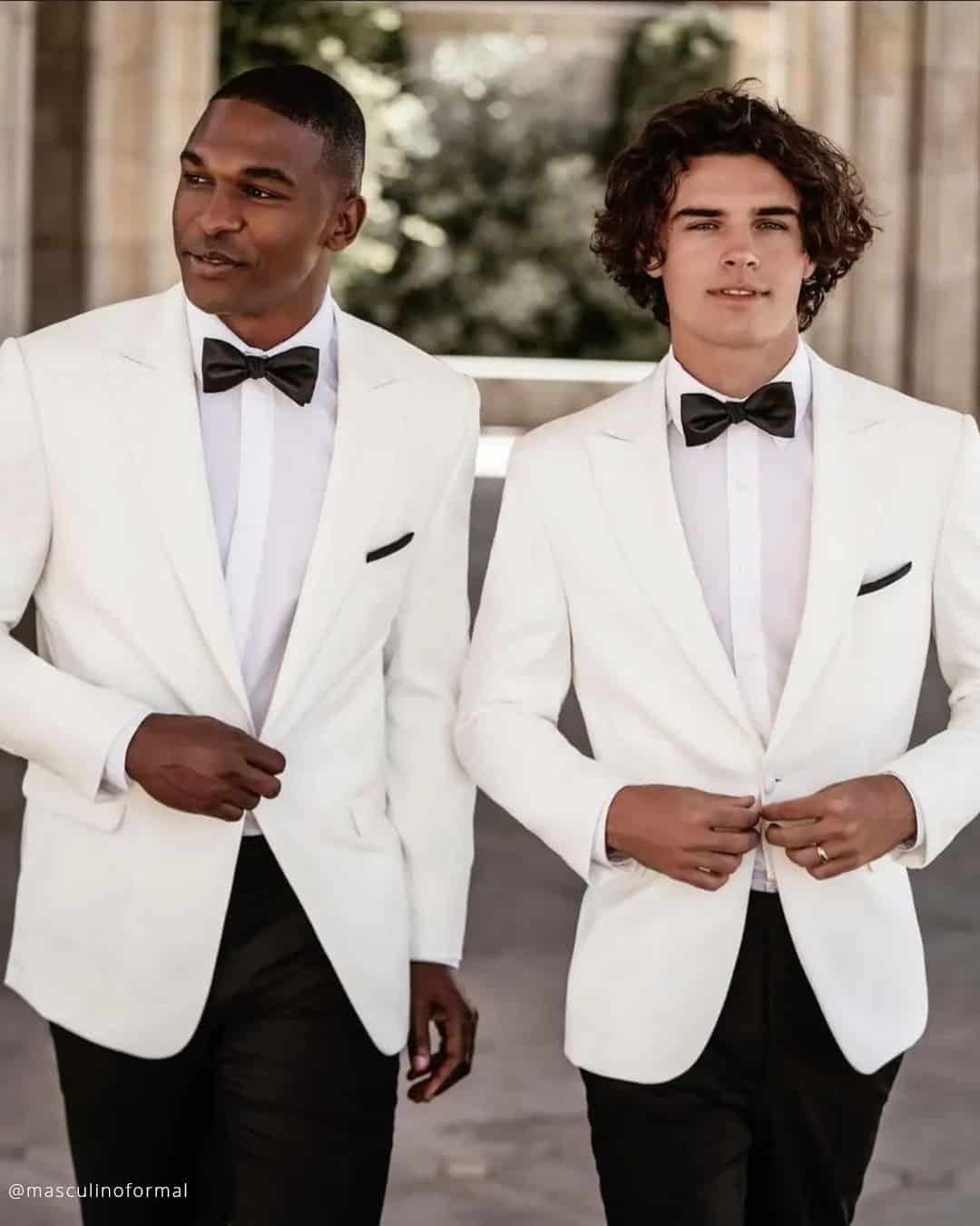 White Groomsmen Outfits