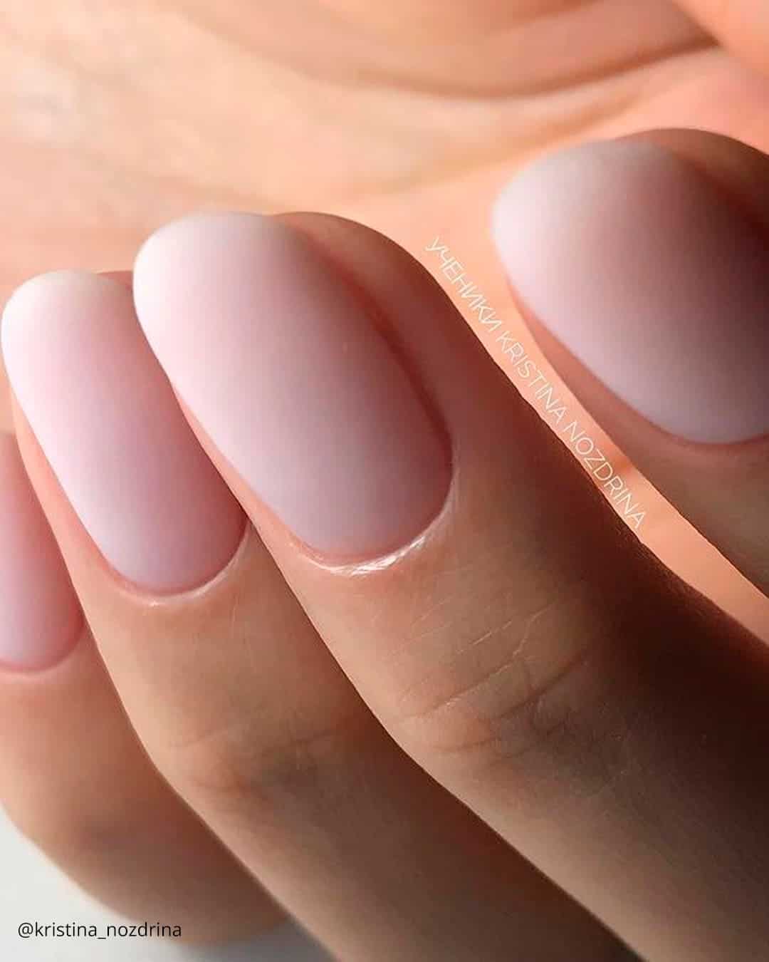 Matte Nude Nails