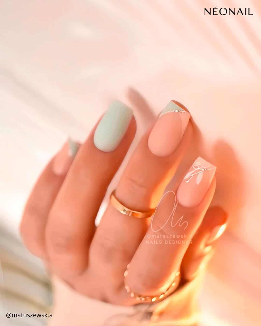 Matte Nude Nails