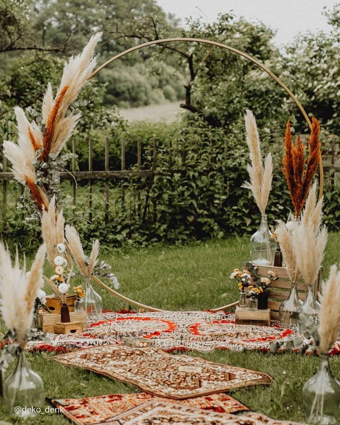 Arches For Rust Color Wedding Theme