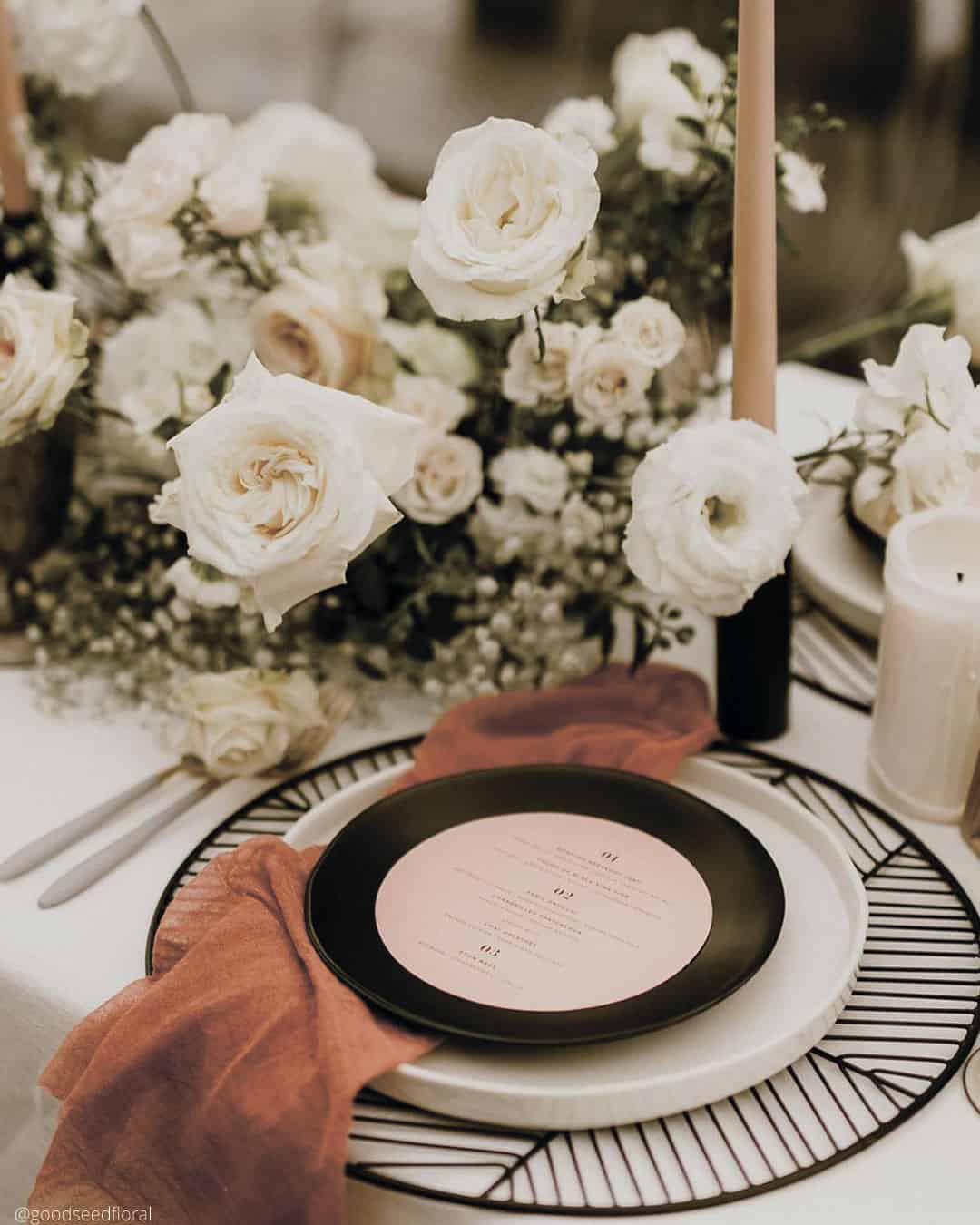Rust Wedding Decor Lounge Zone