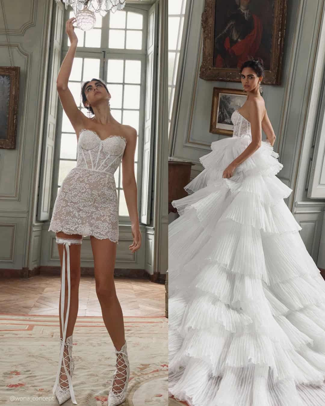 Long To Short Convertible Wedding Dress Ideas