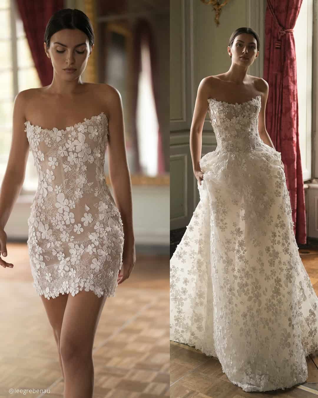 2 in 1 Wedding Dress Detachable Skirt Ideas