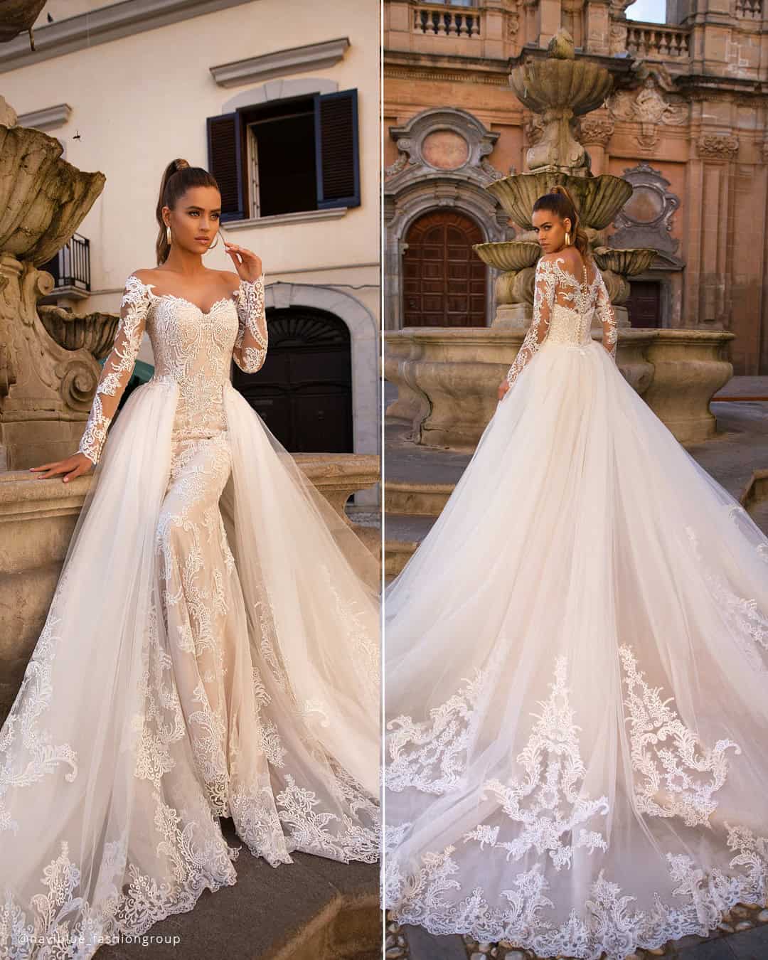 2 in 1 Wedding Dress Detachable Skirt Ideas
