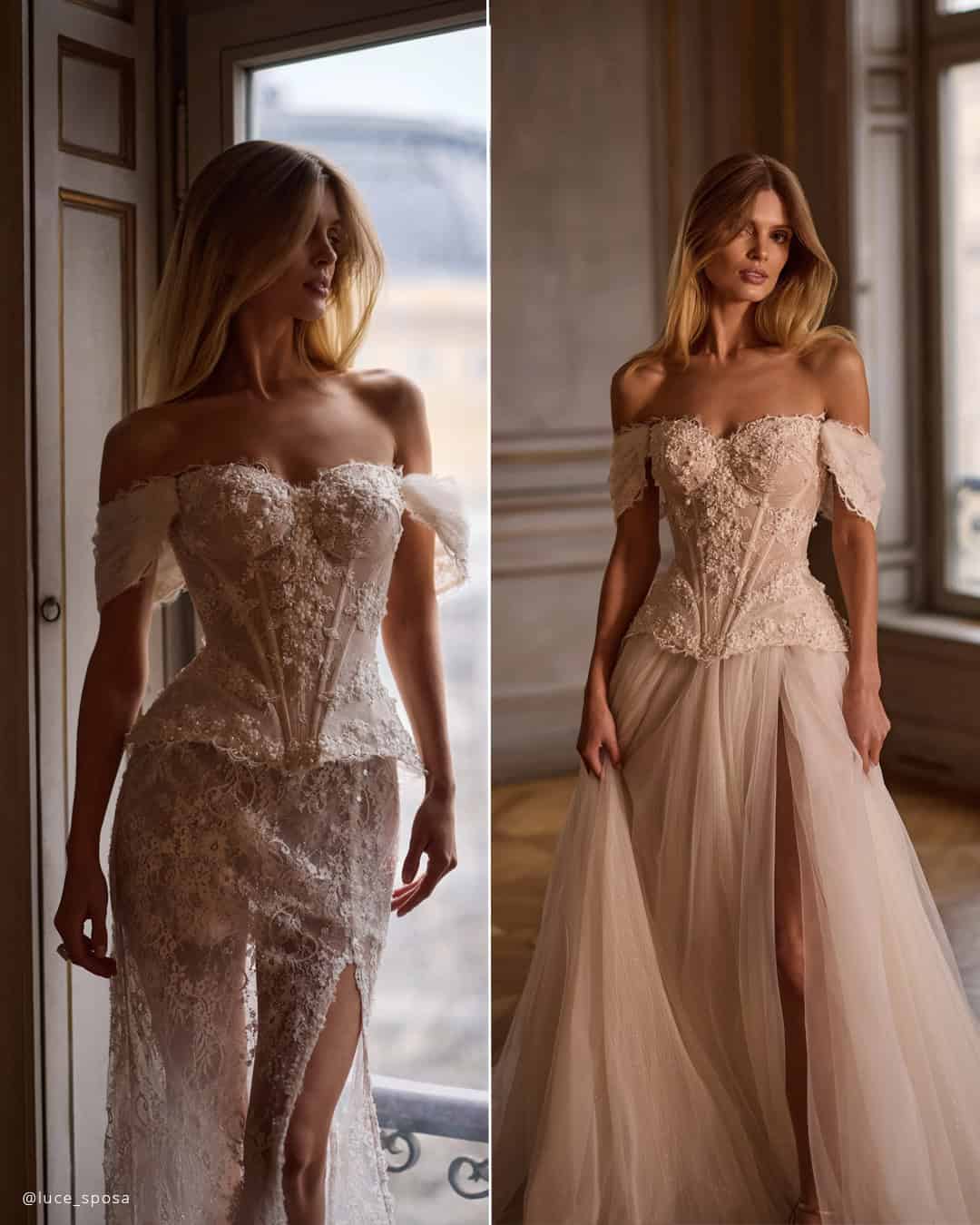 2 In 1 Wedding Dresses Mermaid To Ball Gown