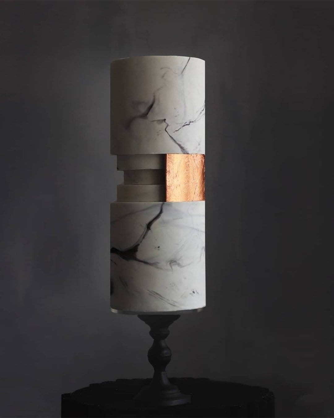 Light Gray Marble Wedding Cakes
