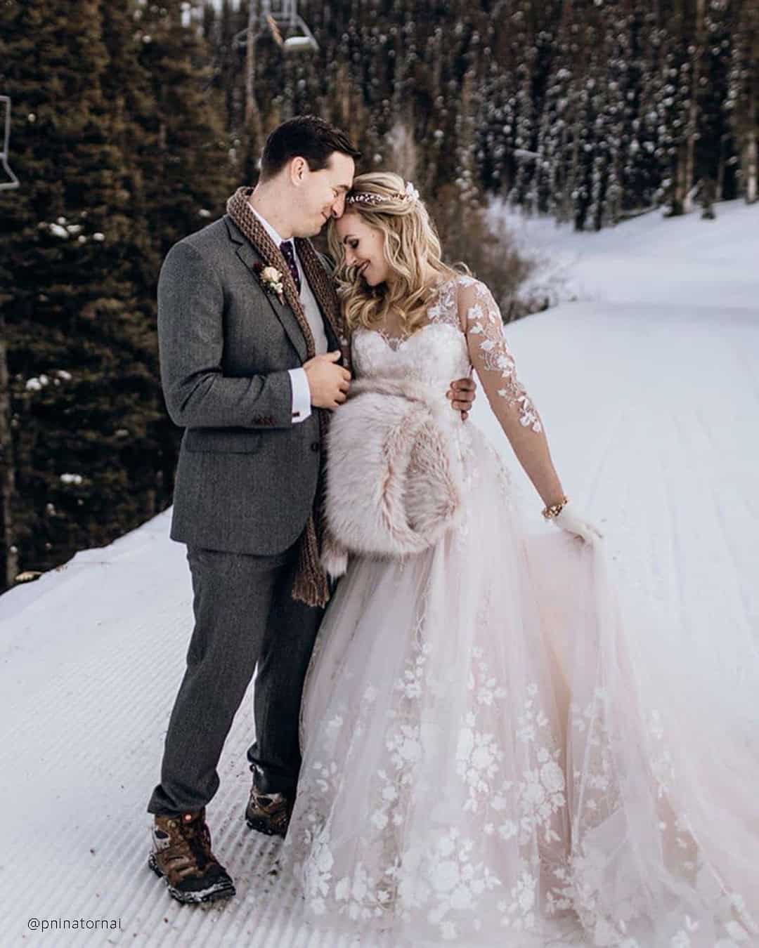 Lace Winter Bridal Dresses