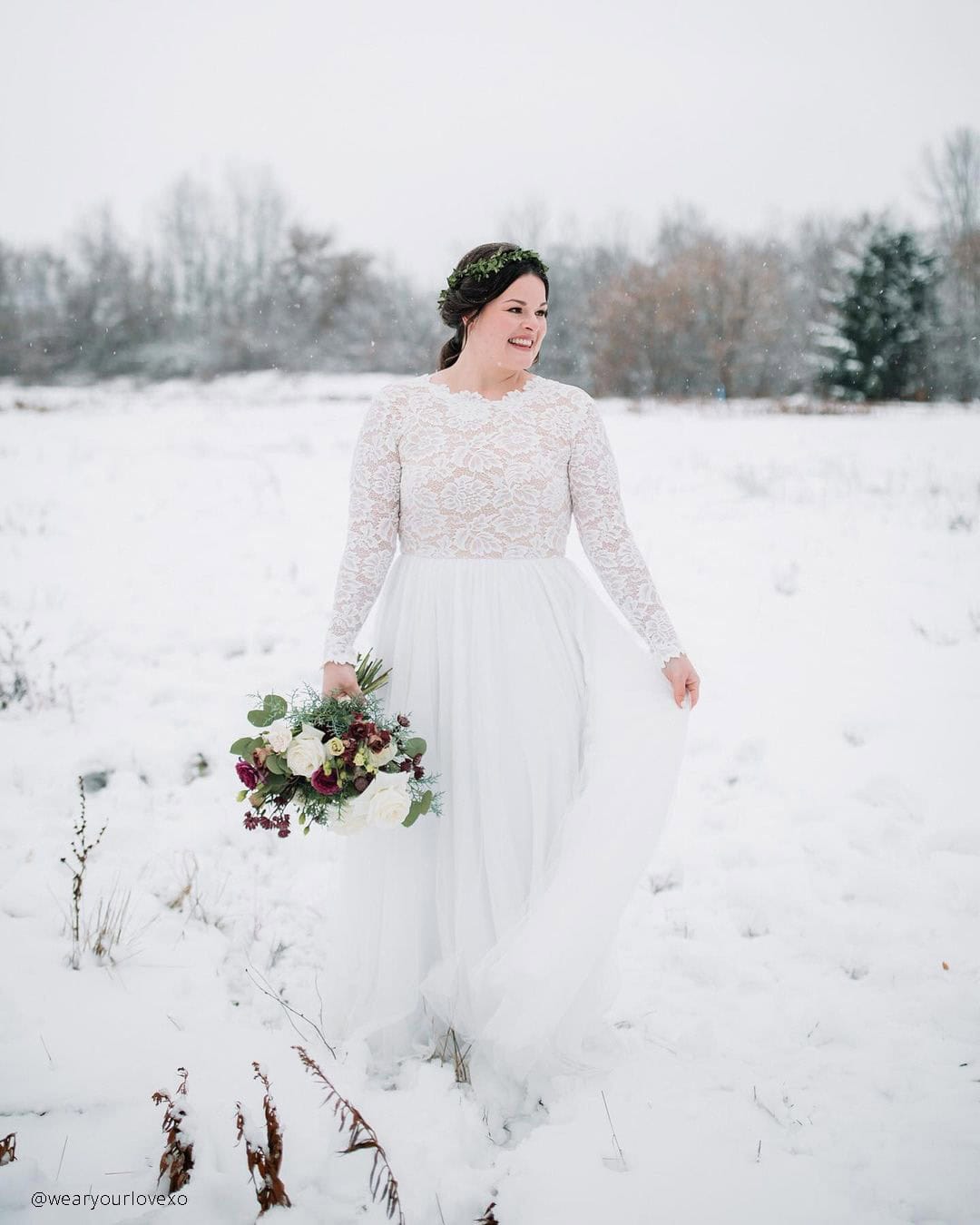 Lace Winter Bridal Dresses