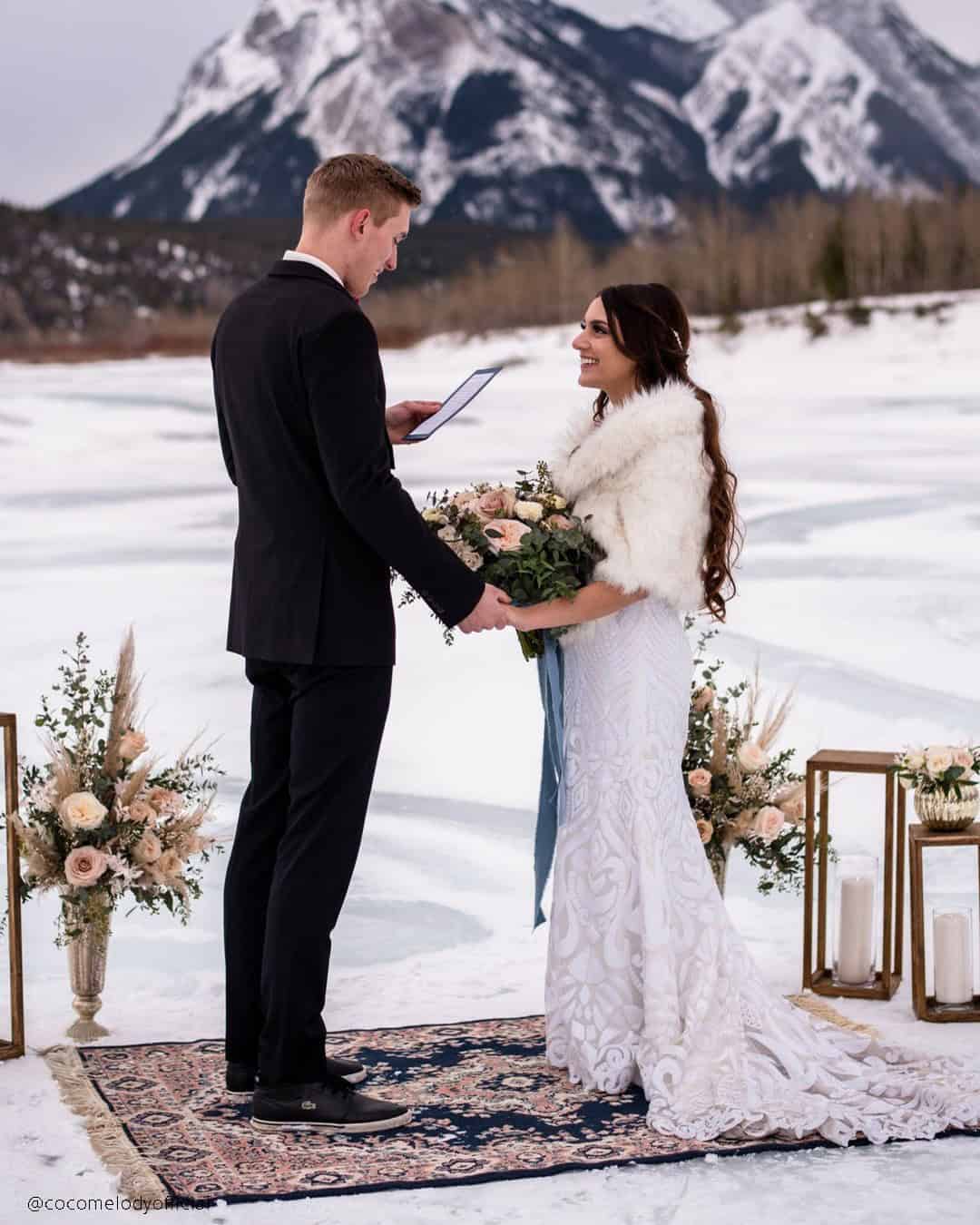Winter Bridal Gowns With Cozy Coat