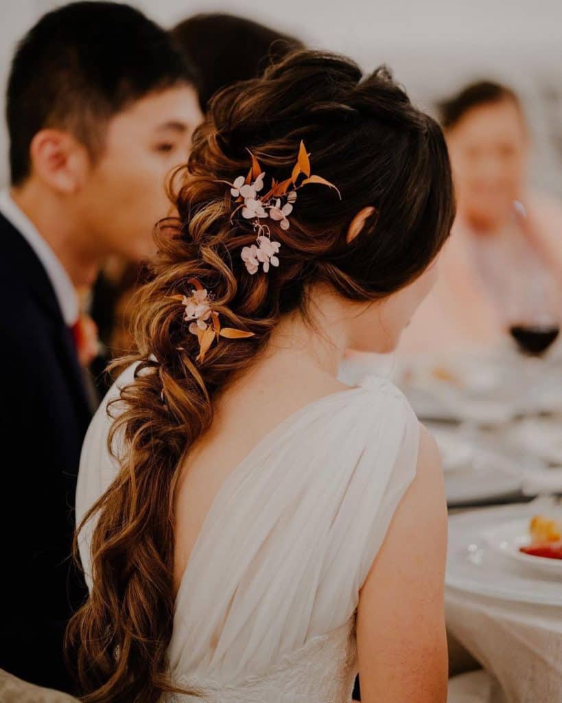 Asian Wedding Hairstyles for Long Hair