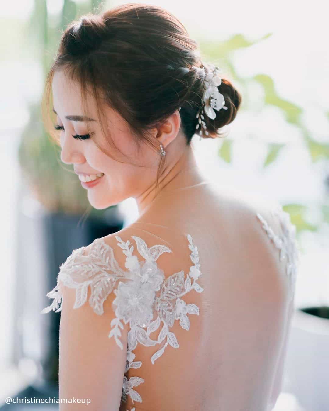 Asian Wedding Updo Hairstyles