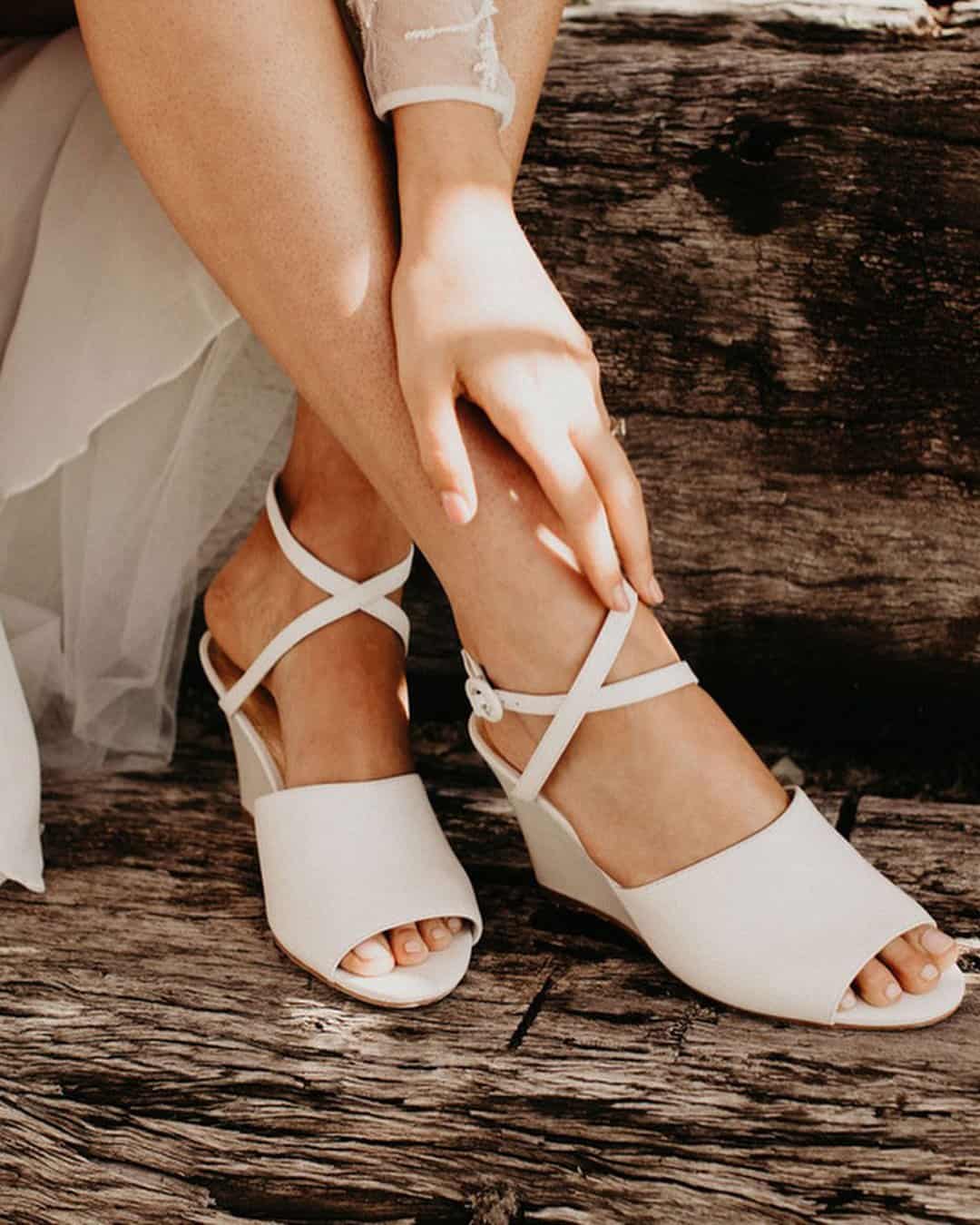Peep Toe Wedding Shoes