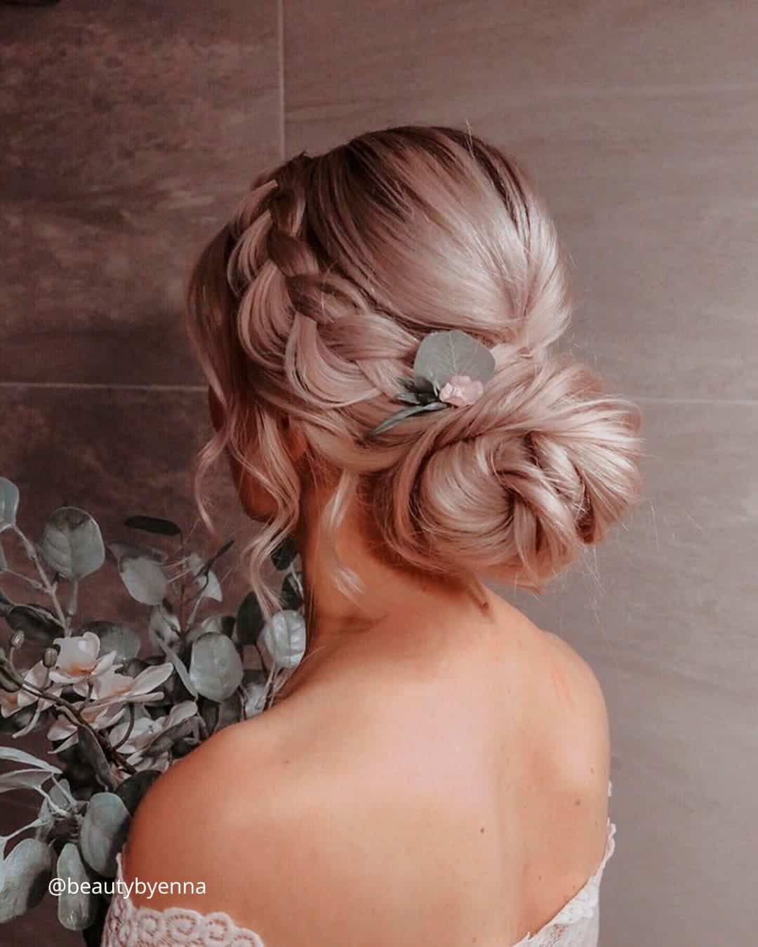 Braided Bun Hairstyles for Wedding