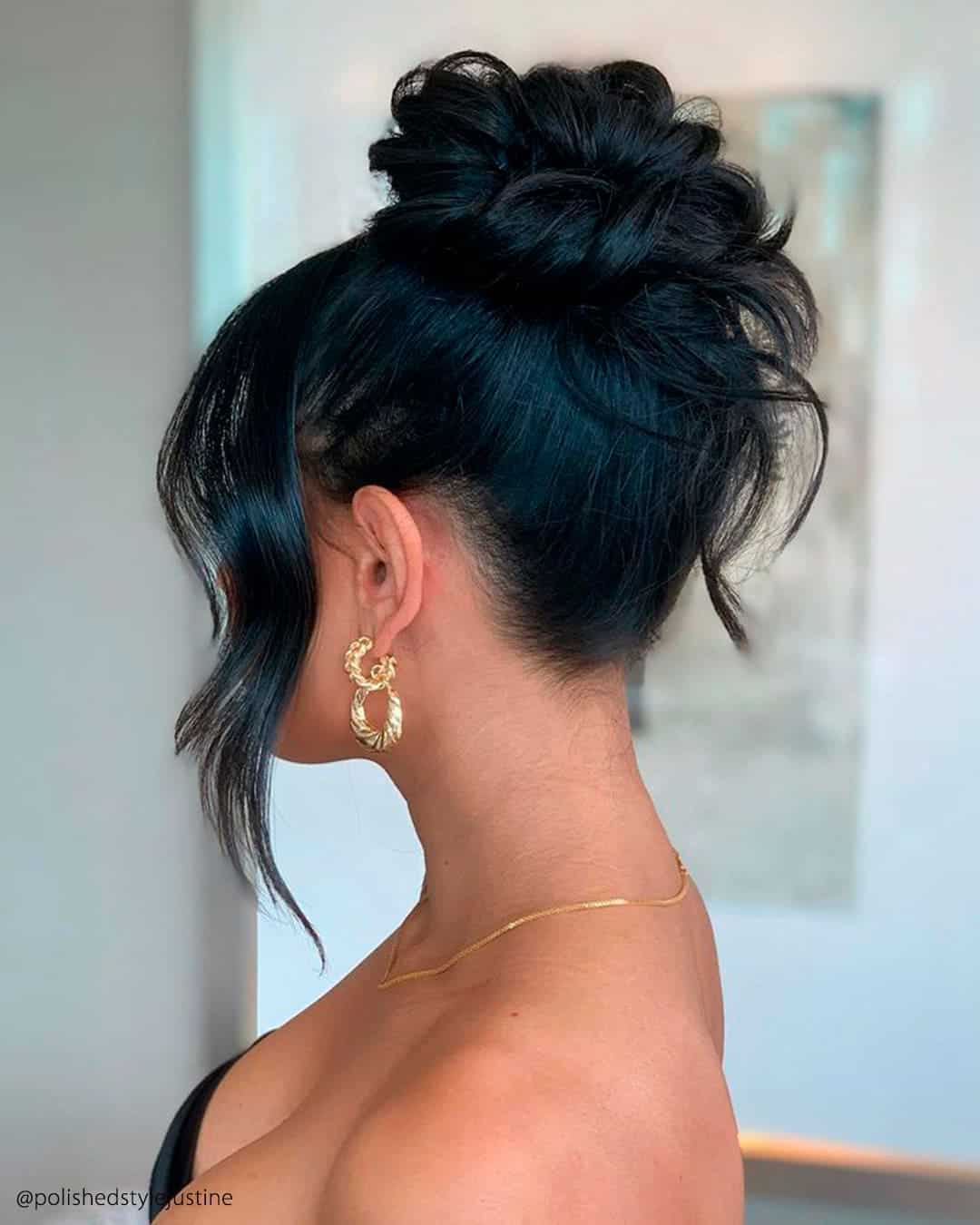 Wedding Hairstyles Bun With Veil