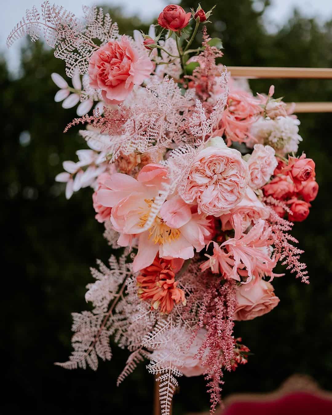 Wedding Cascade Bouquets with Orchids