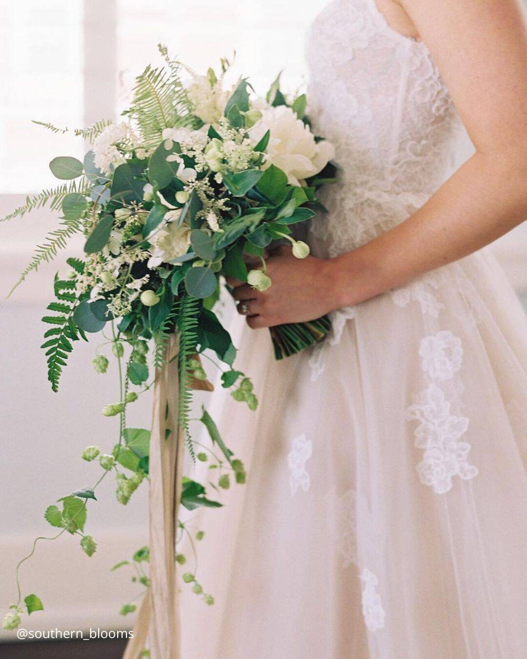 Cascading Fall Wedding Bouquets