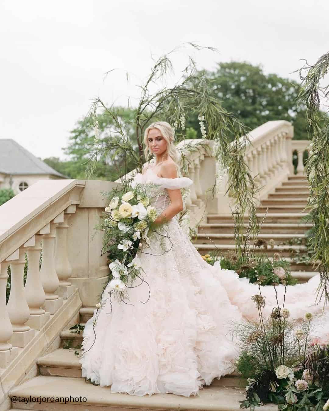 Cascading Fall Wedding Bouquets