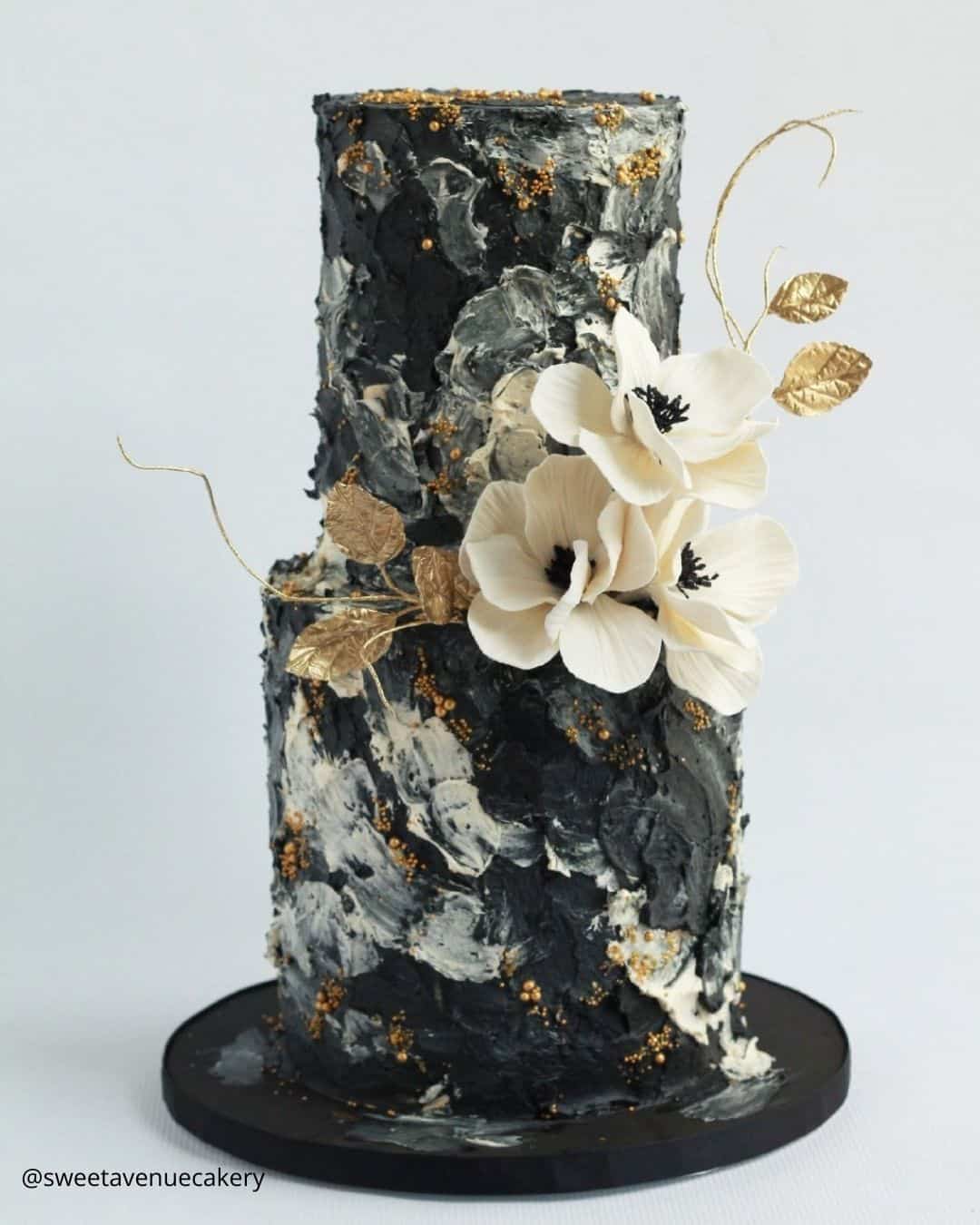 Marble Black and White Wedding Cakes