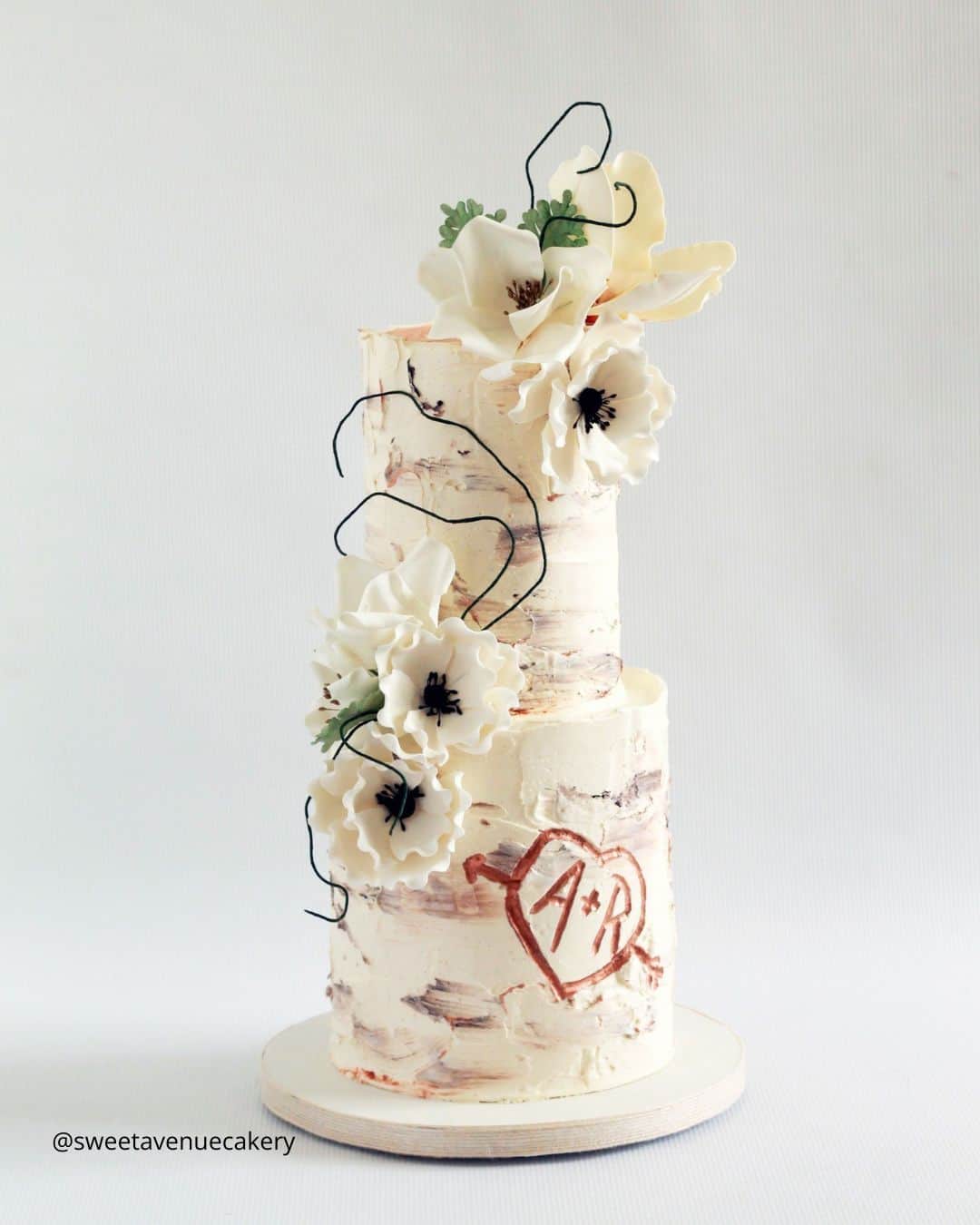 Marble Black and White Wedding Cakes