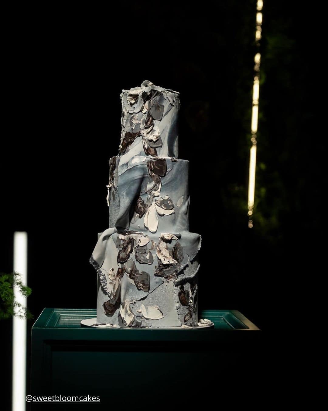 Black, Red, and White Wedding Cakes