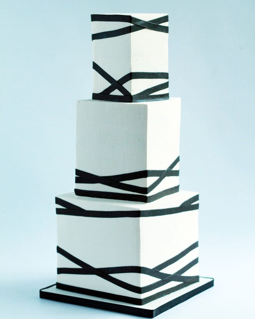 Modern Black And White Wedding Cakes