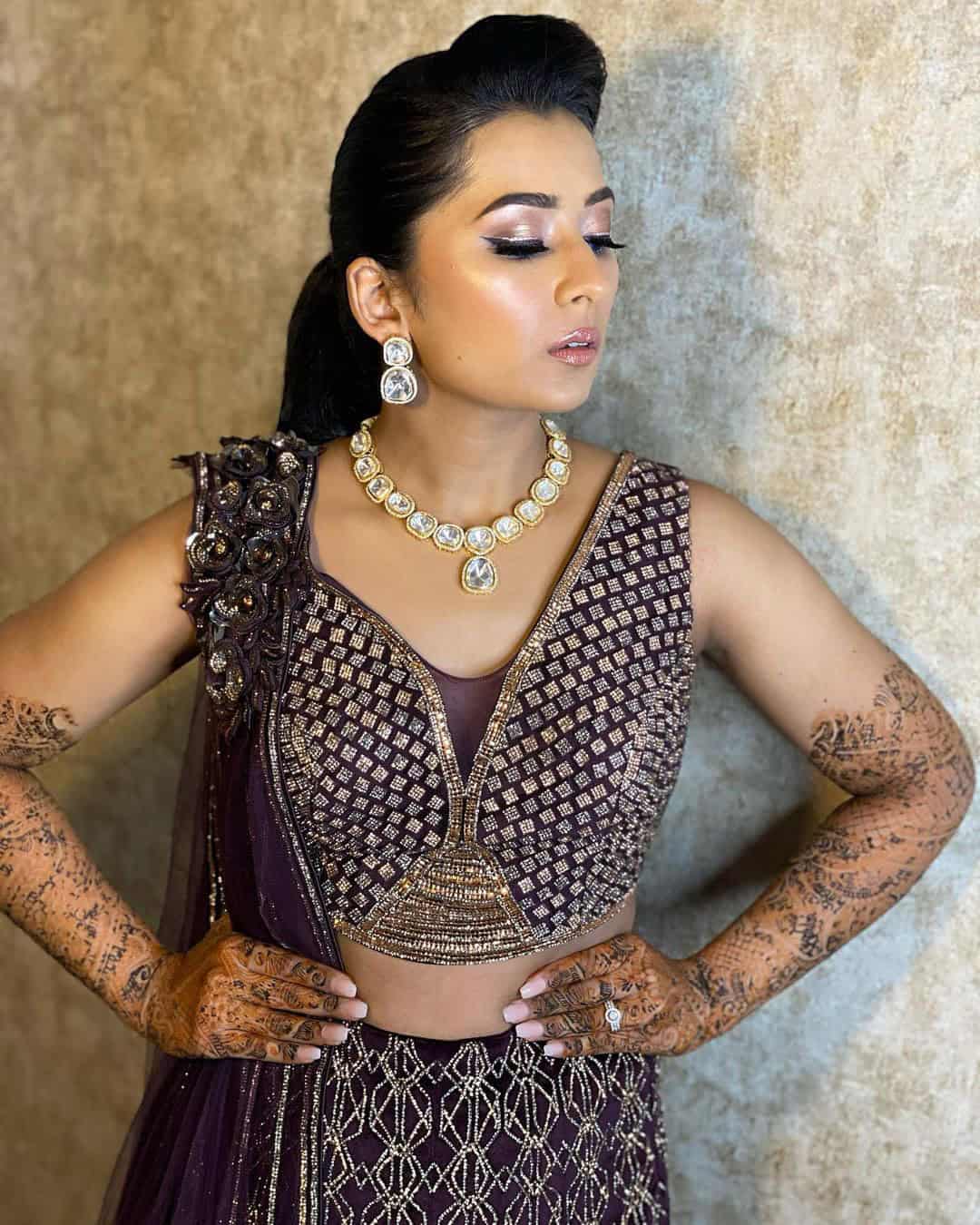 Modern Glam Makeup for Indian Wedding