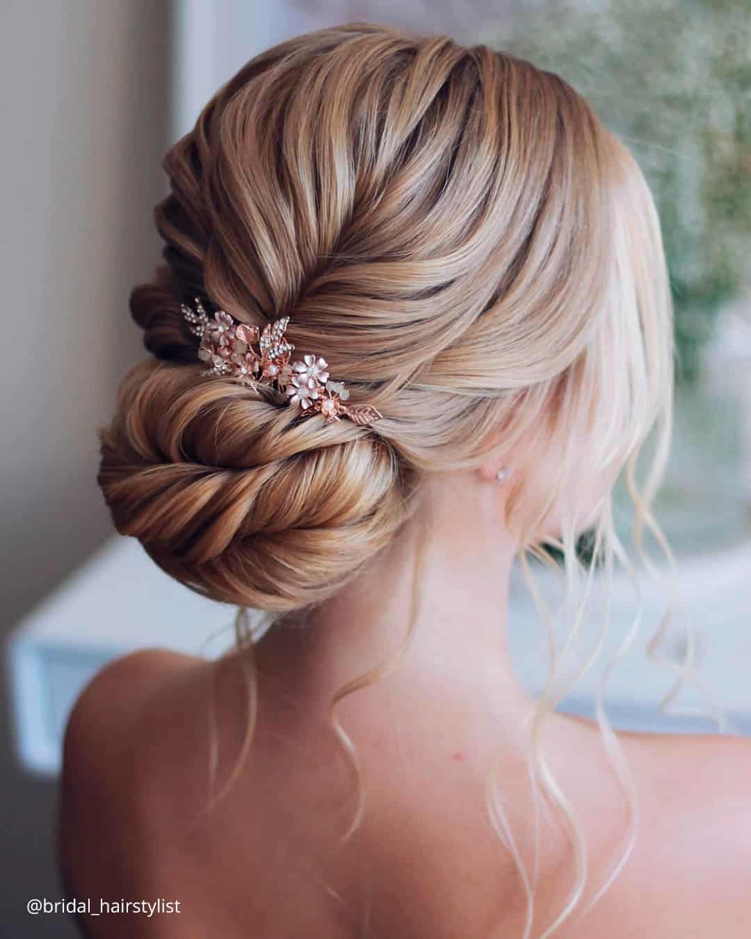 Elegant Low Bun Bridal Hair