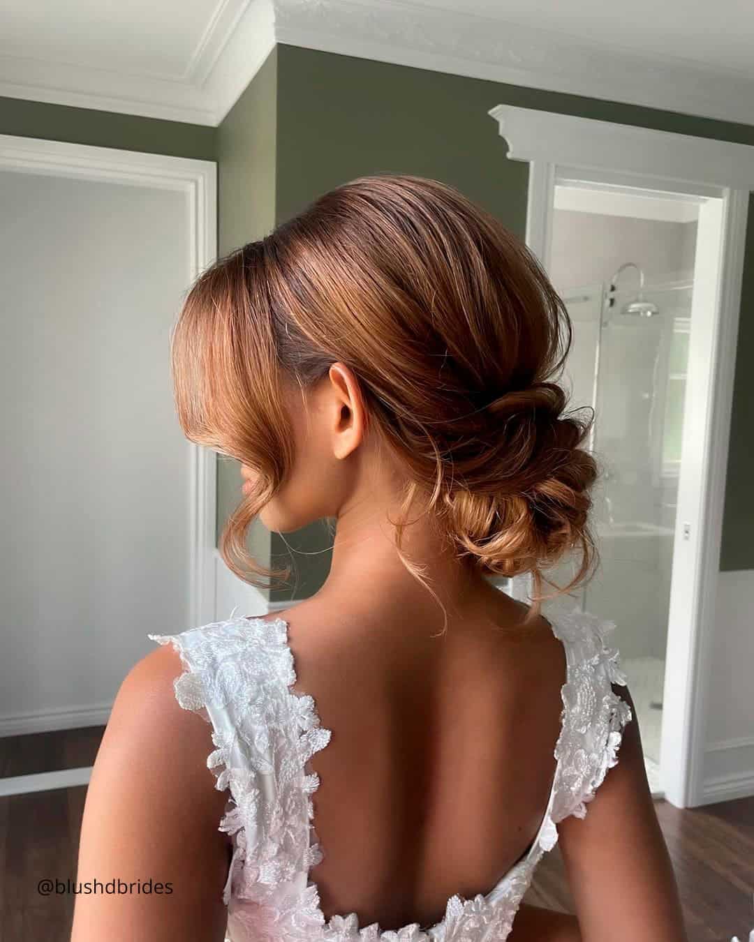 Bridal Low Loose Bun