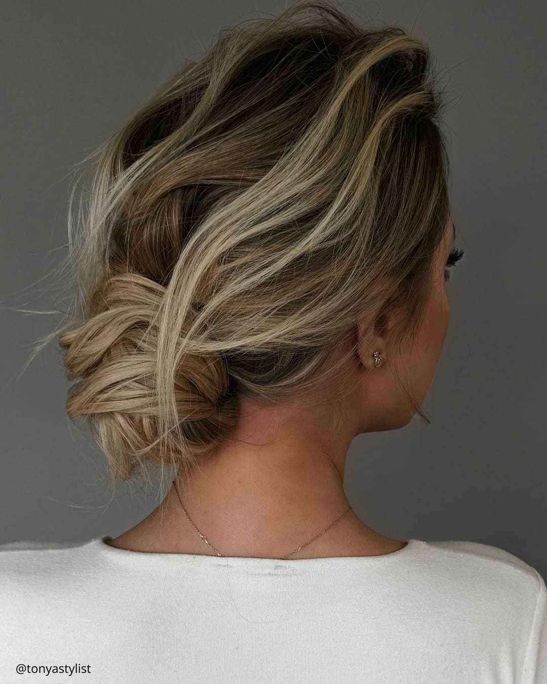 Bridal Low Loose Bun