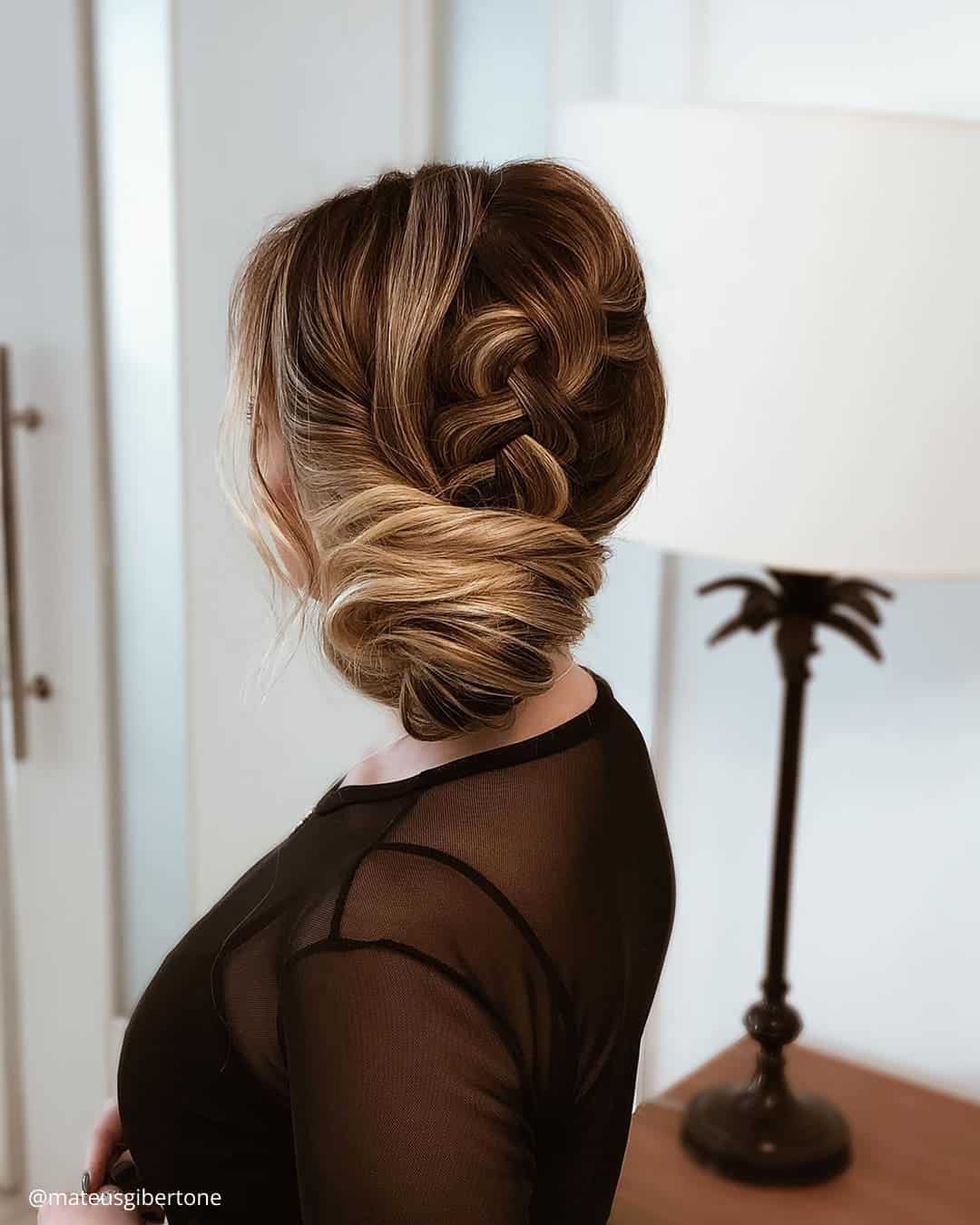 Low Braided Bun