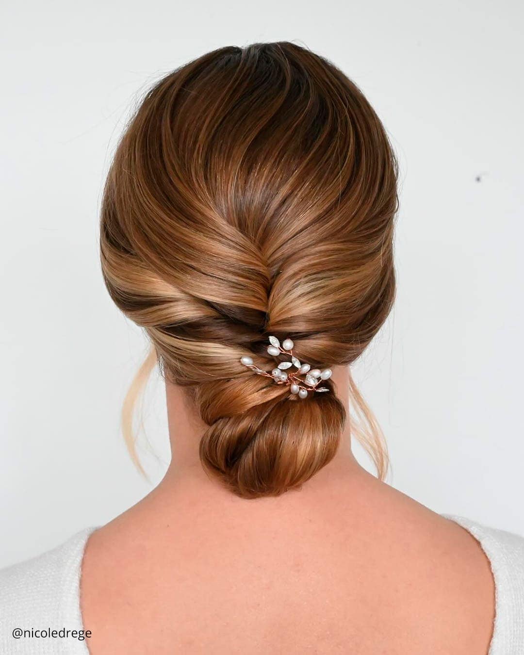 Low Bun Wedding Guest Hair