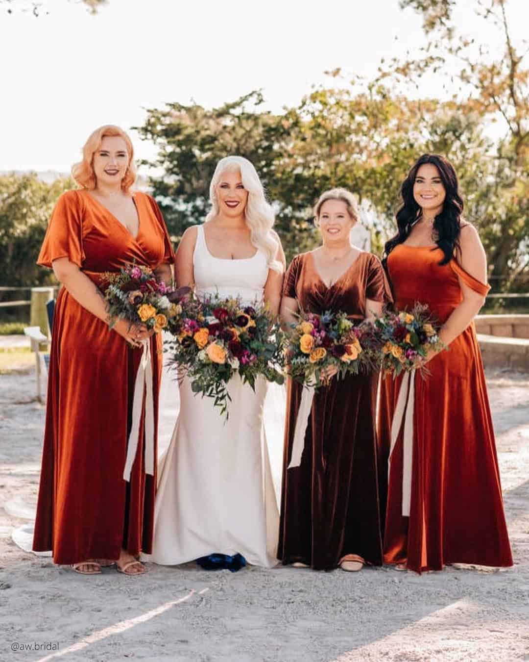 Chiffon Womens Rust Dresses