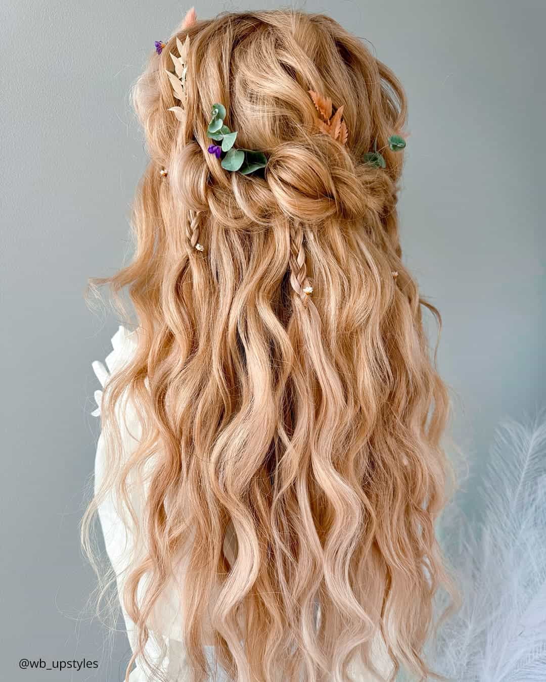 Cascading Braids with Flowers