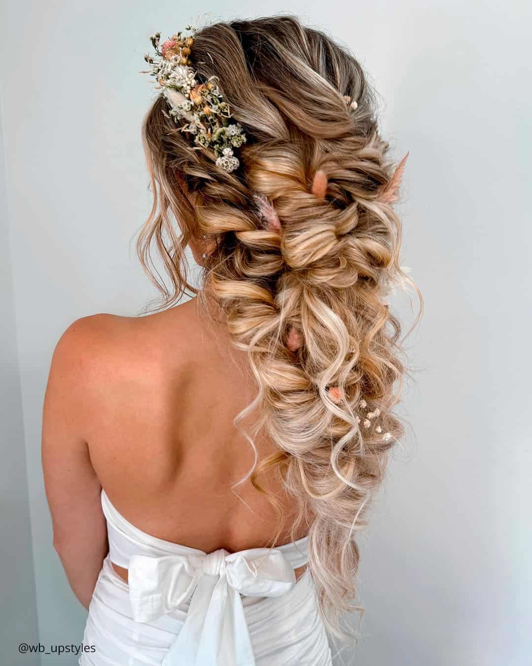 Half Ponytail & Ponytail Wedding Hairstyles