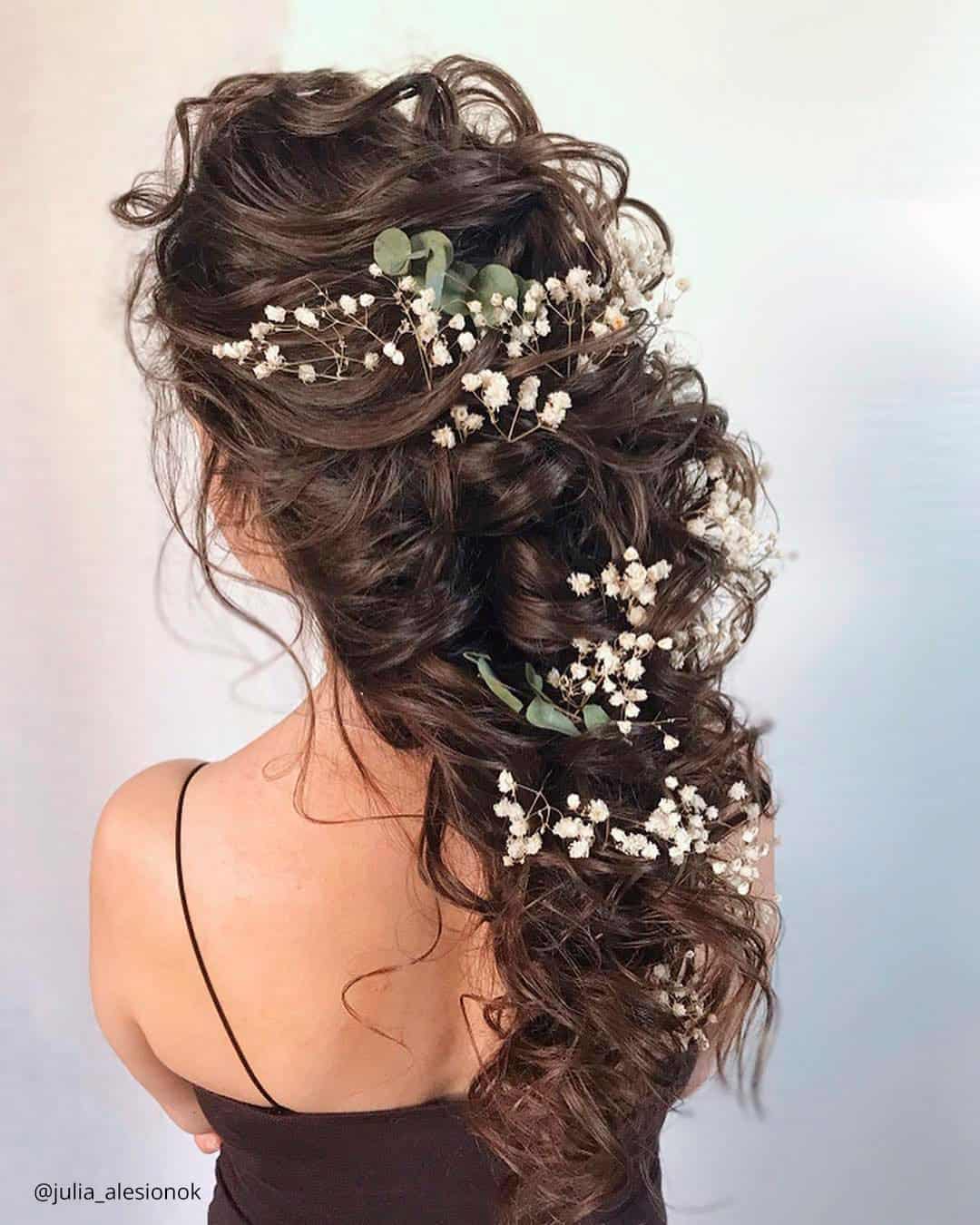 Half Ponytail & Ponytail Wedding Hairstyles