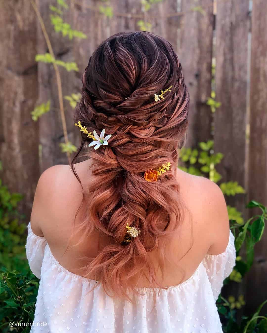 Spring Wedding Hairstyles With Flowers