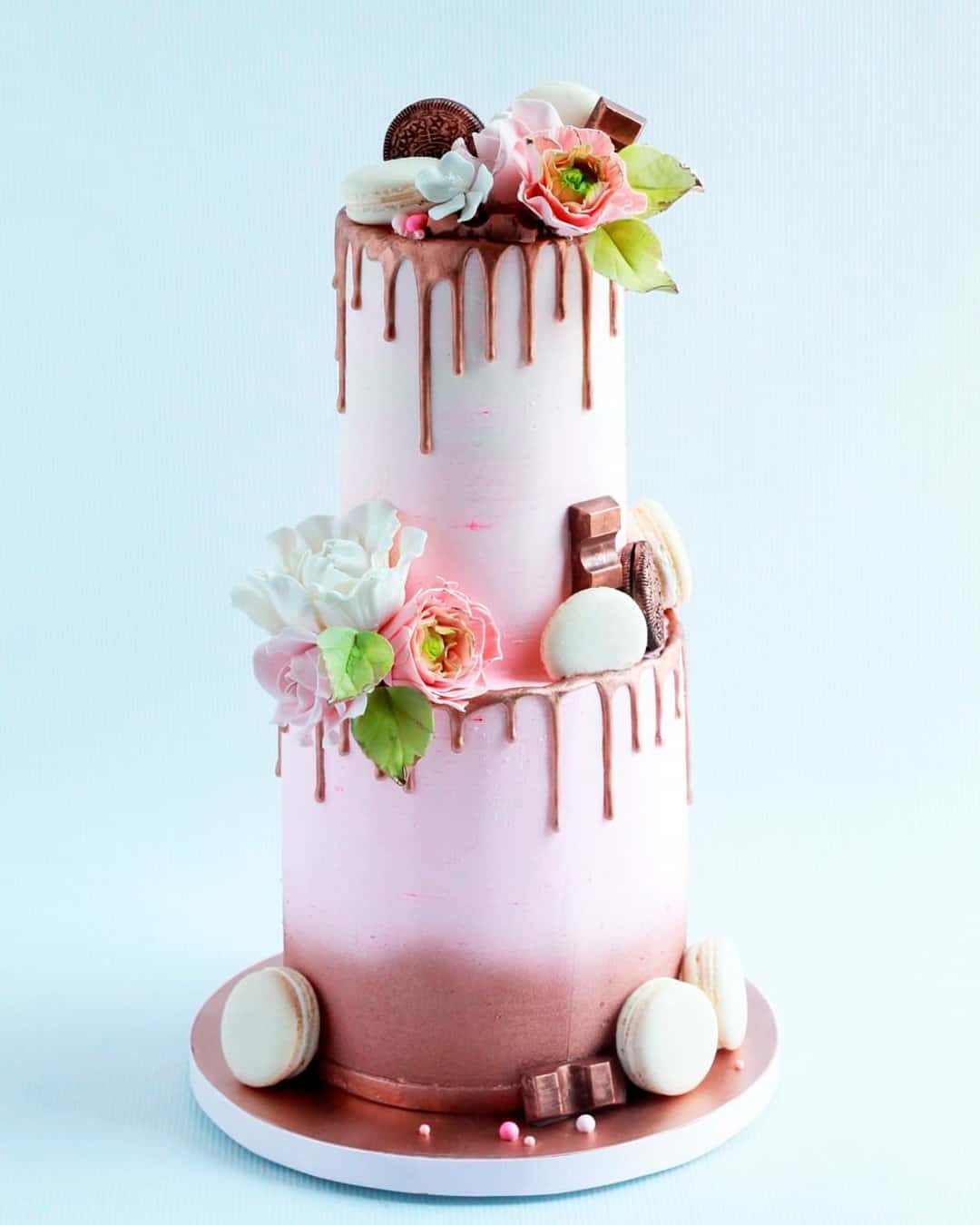 Types of Wedding Cakes Drip
