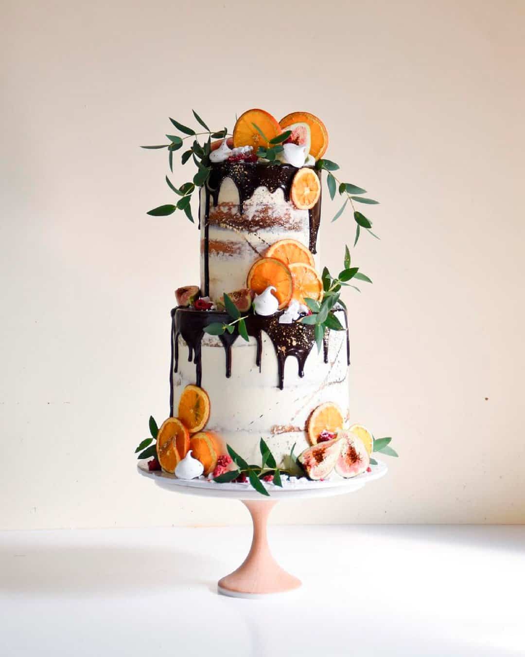 Types of Wedding Cakes Drip
