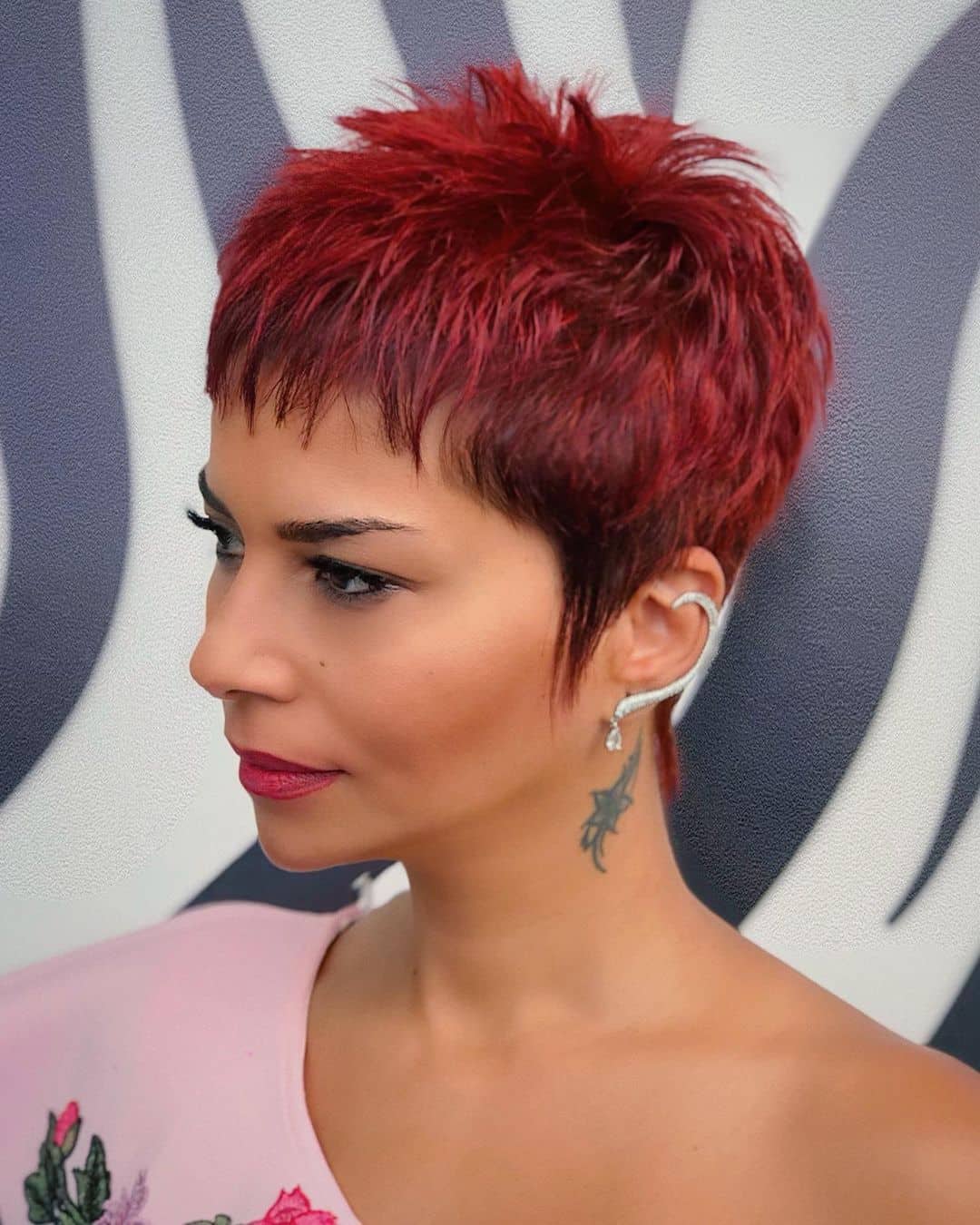 Curly Wedding Style For Pixie Cut