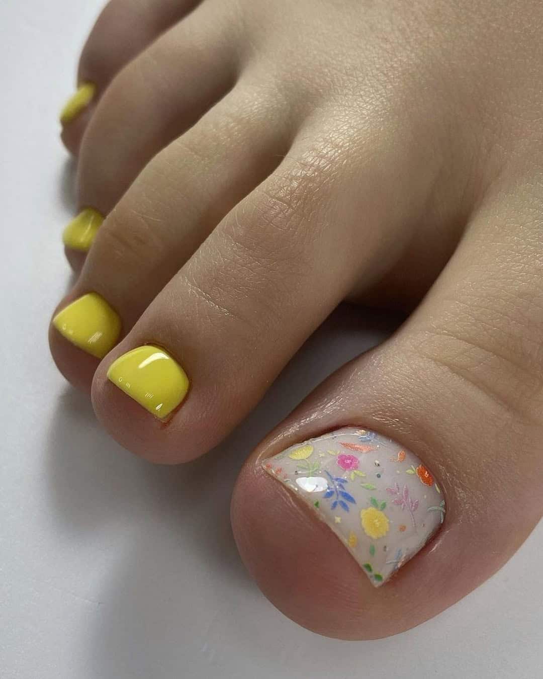 Wedding Toe Nails With Ombre