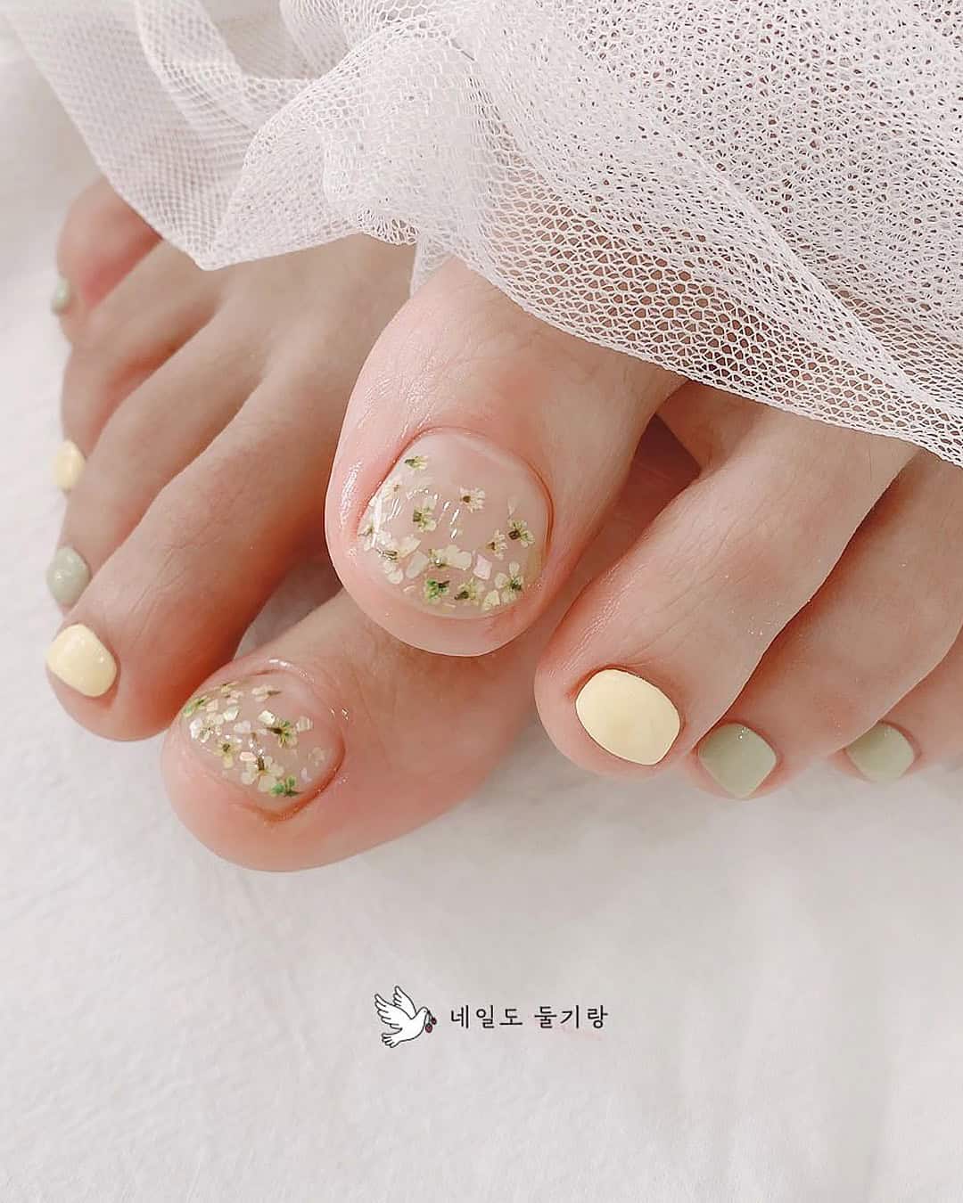 Wedding Toe Nails With Ombre