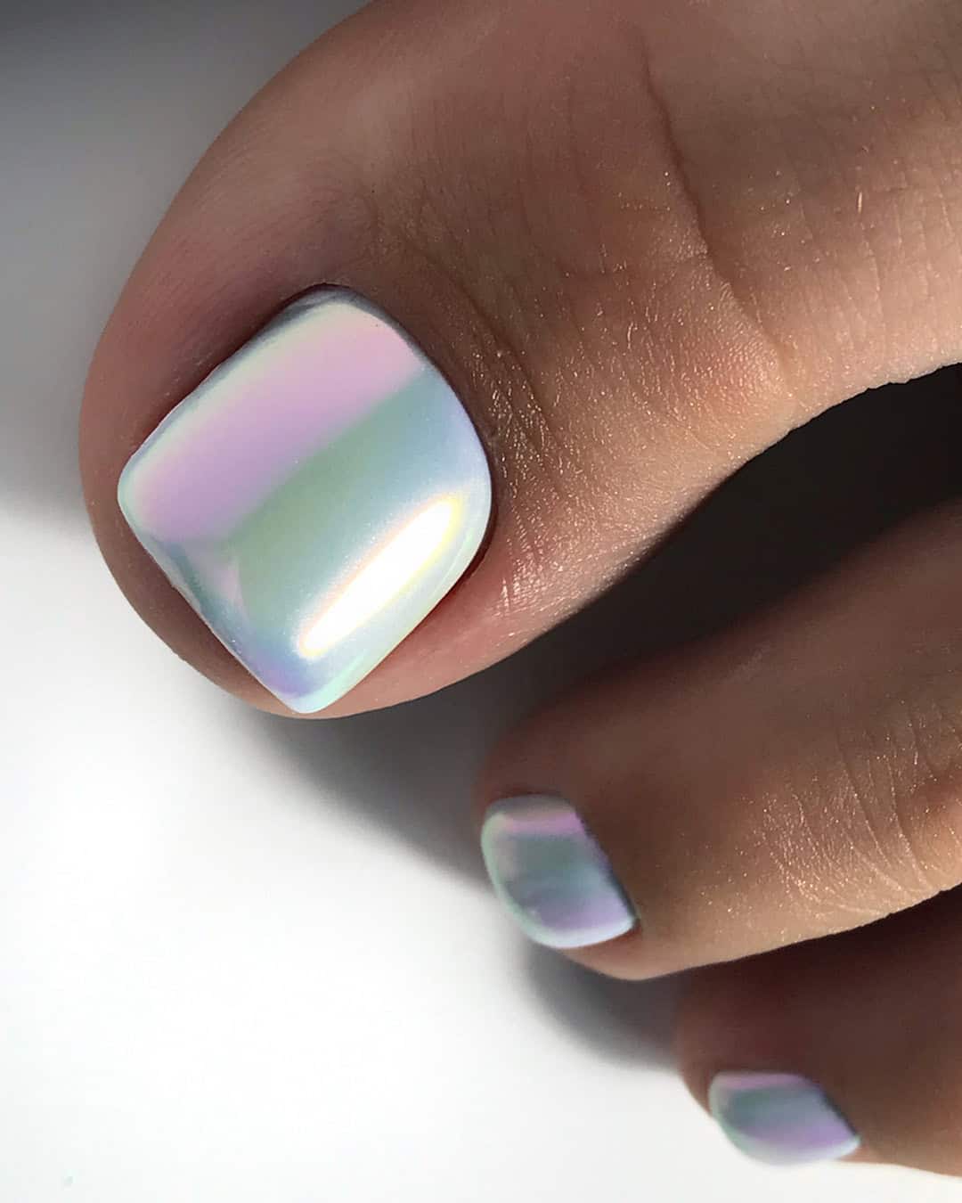 Beach Wedding Toe Nails