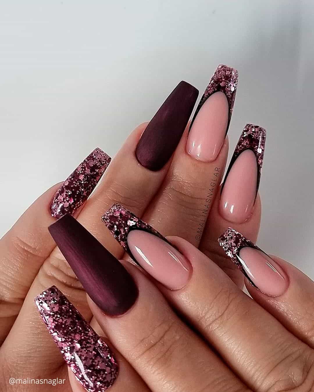 Red Bridal Nail Art Designs