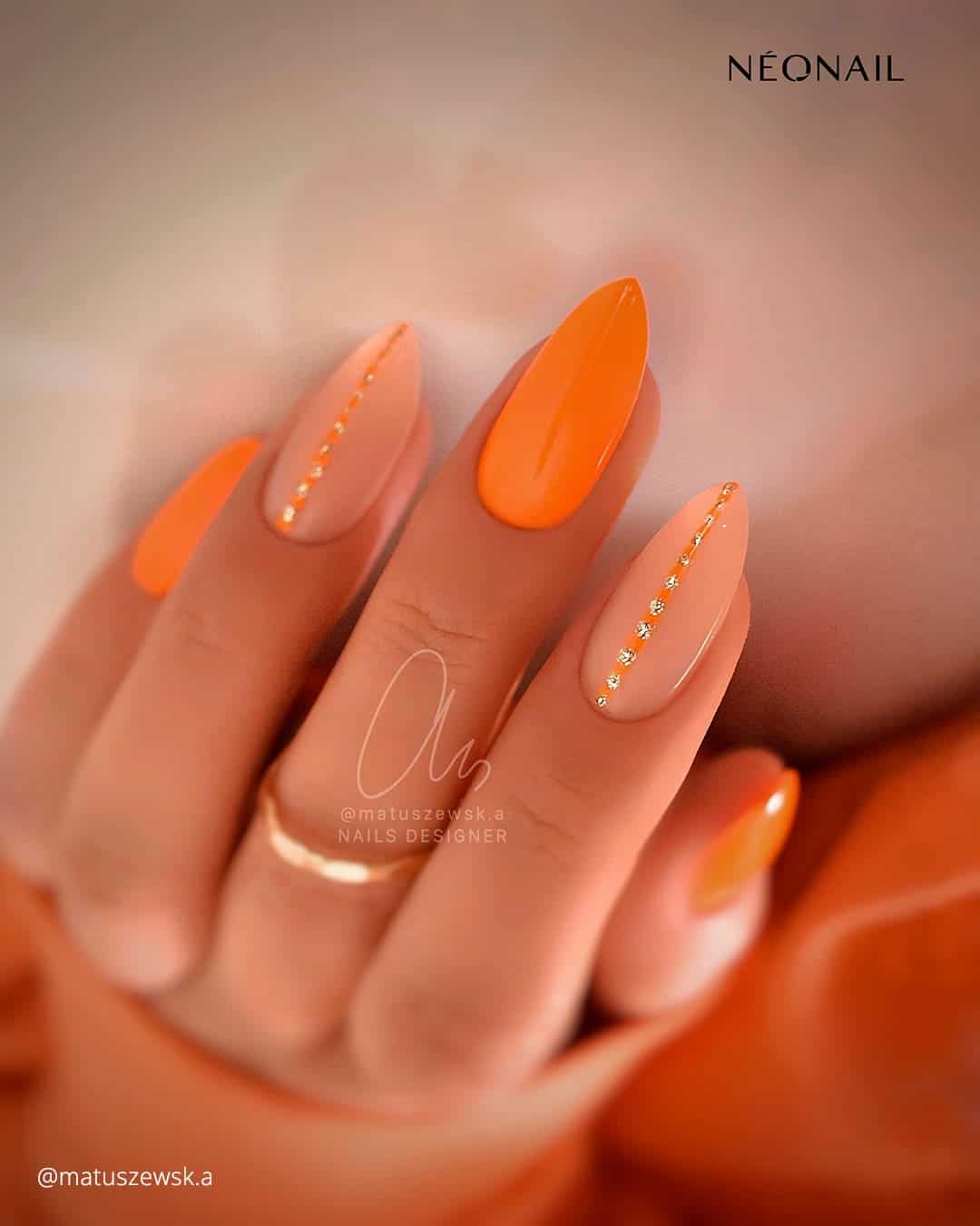 Colorful Nails For Indian Wedding